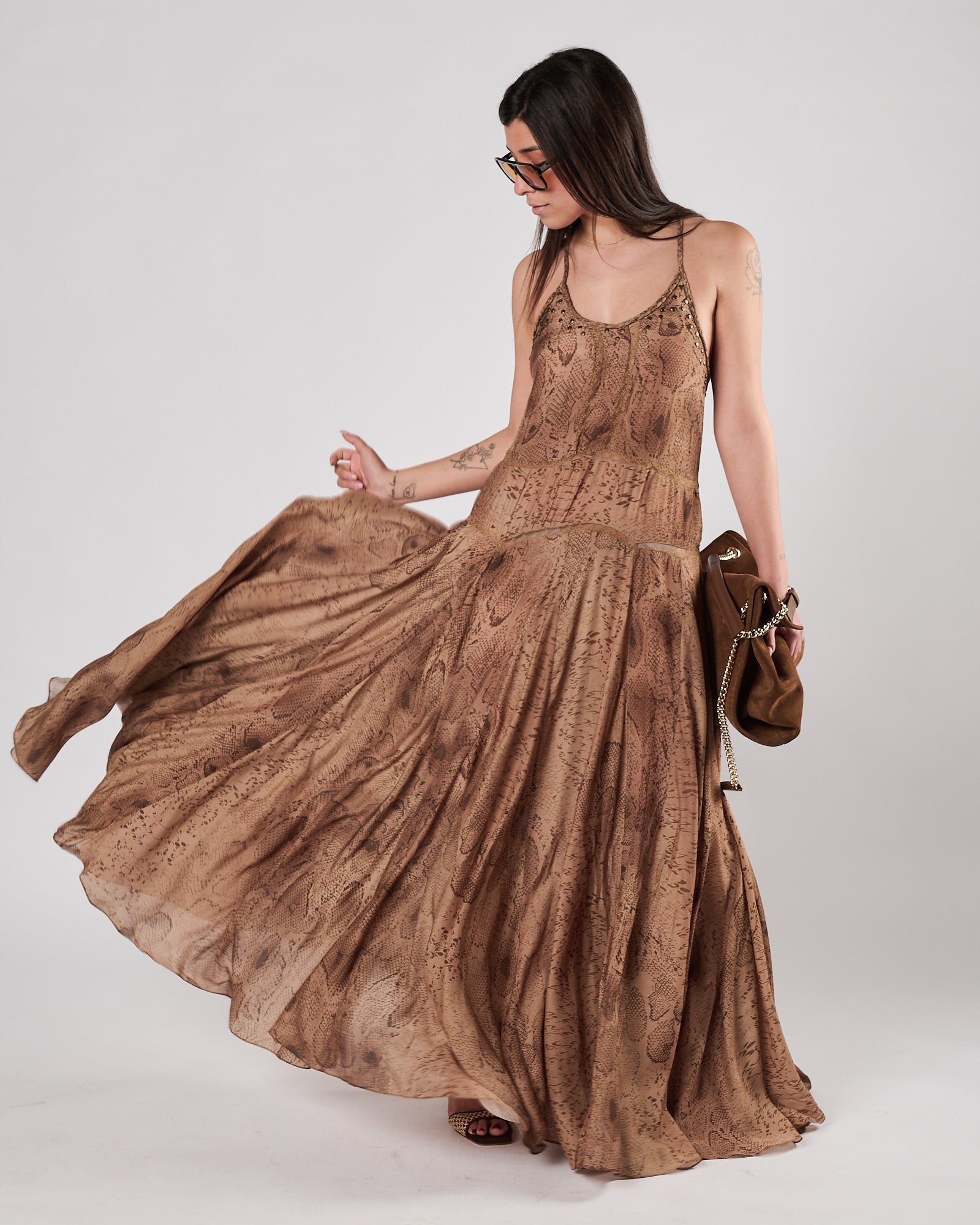 Abito Mes Demoiselles scivolato fantasia pitonata