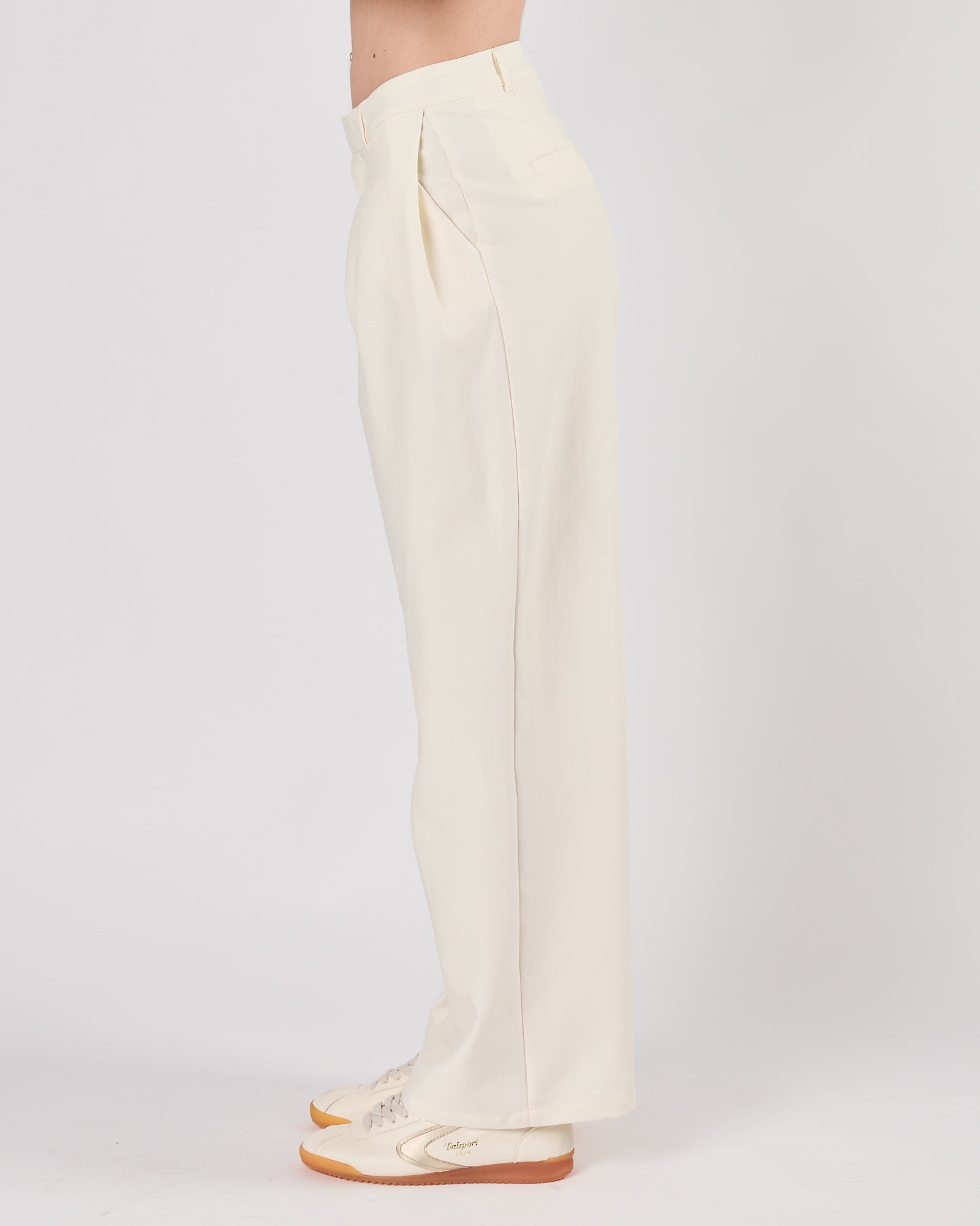 Pantalone Eleh doppia pence bianco