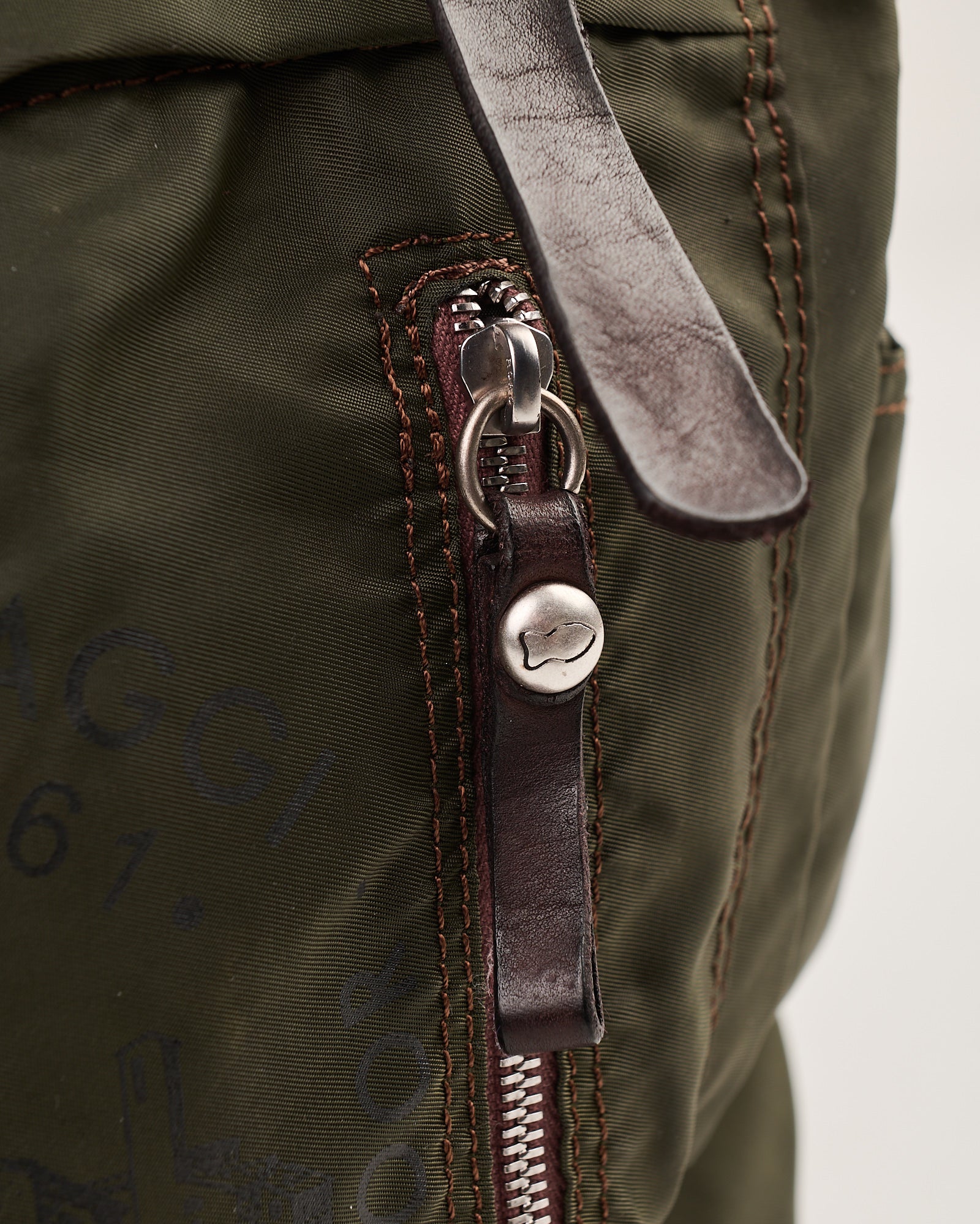 Zaino Campomaggi Bianco vela e vacchetta militare moro nero