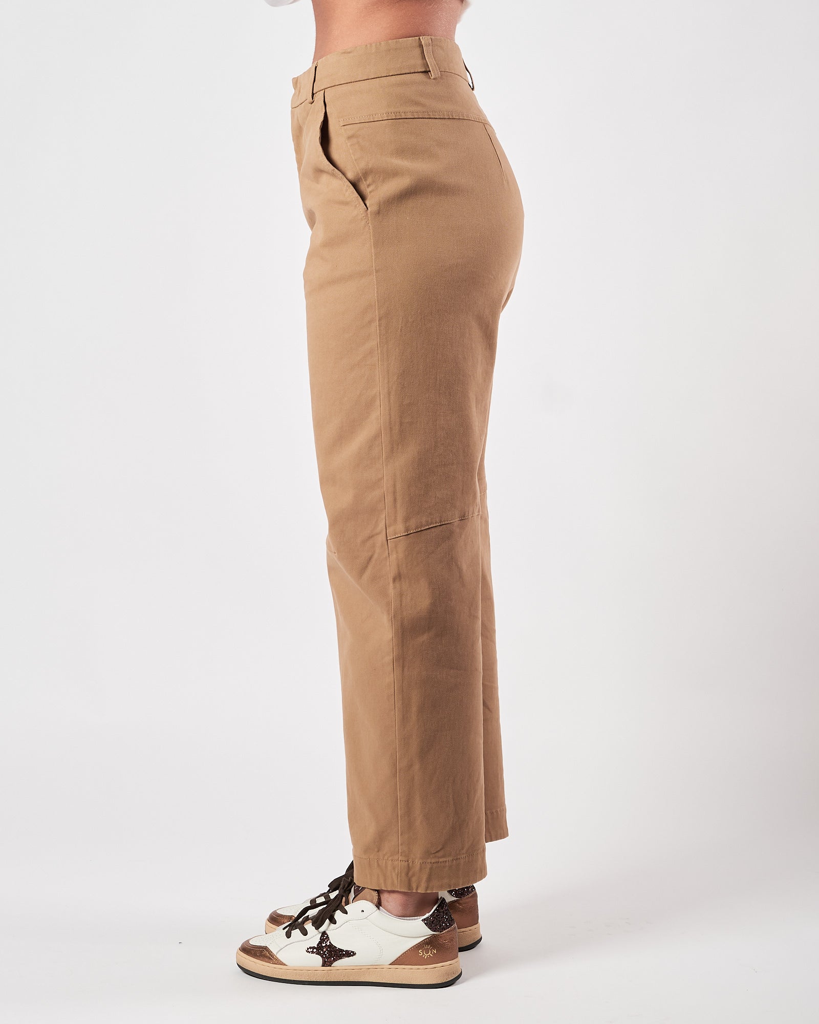 Pantalone Tela9 morbido cammello