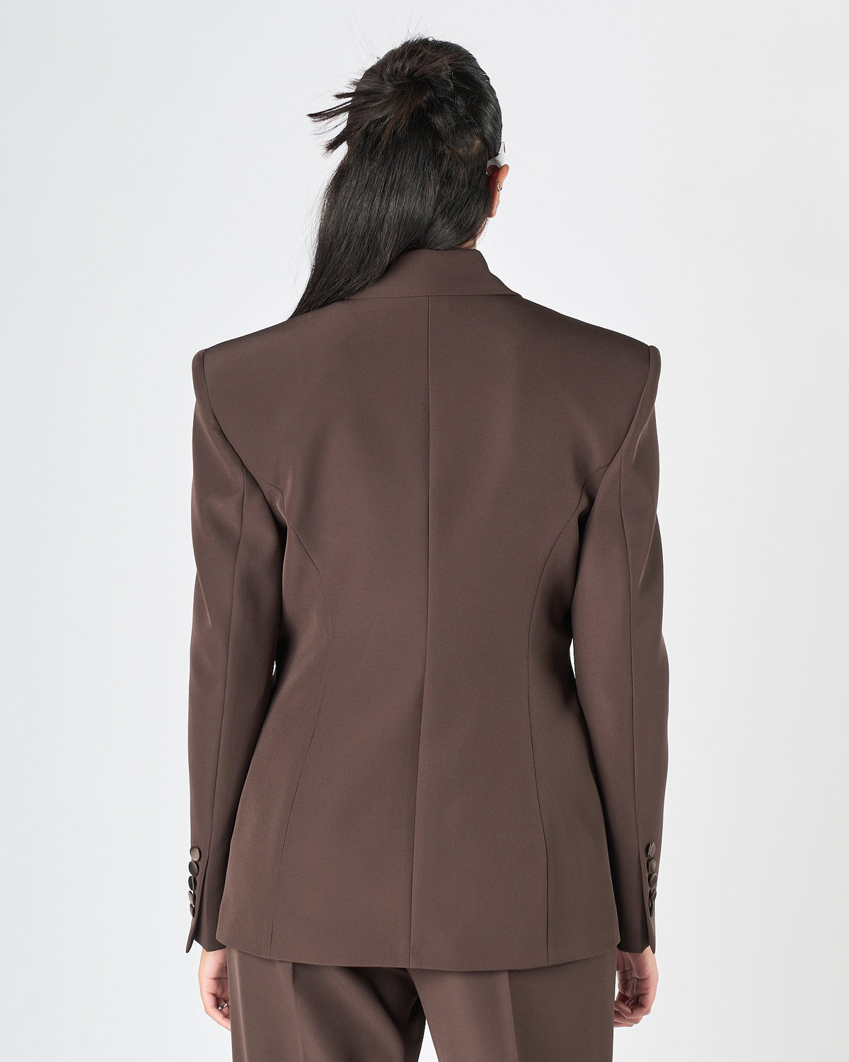 Giacca Silence doppio petto brown