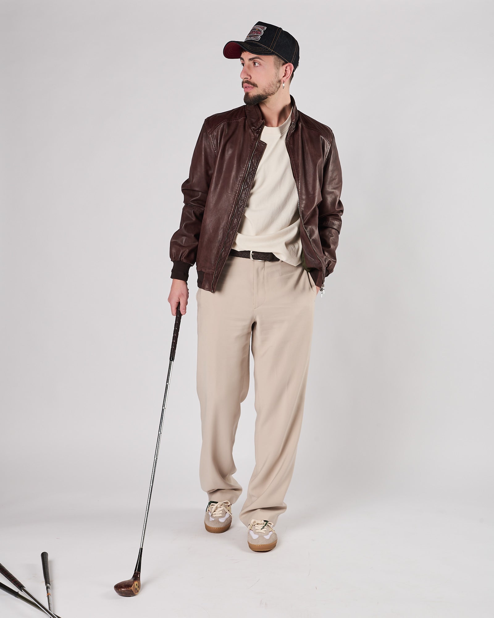 Giacchetto D'amico in pelle moro