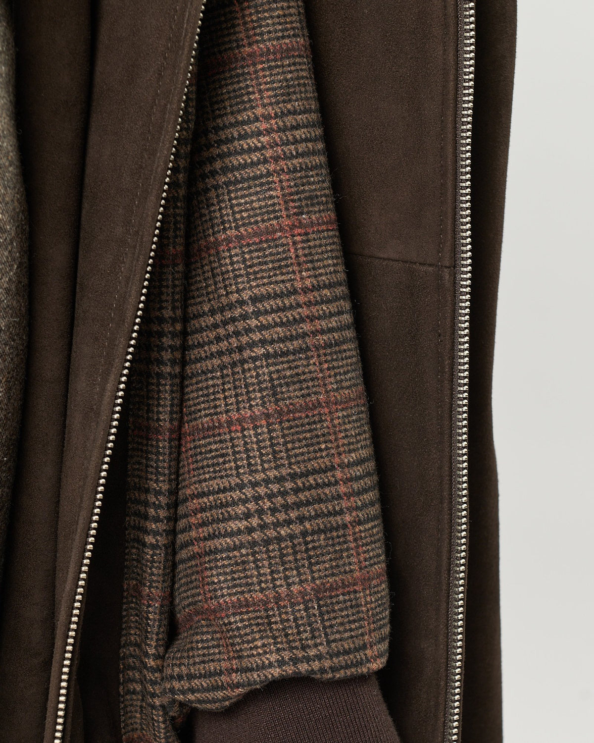 Giacchetto D'Amico in suede marrone