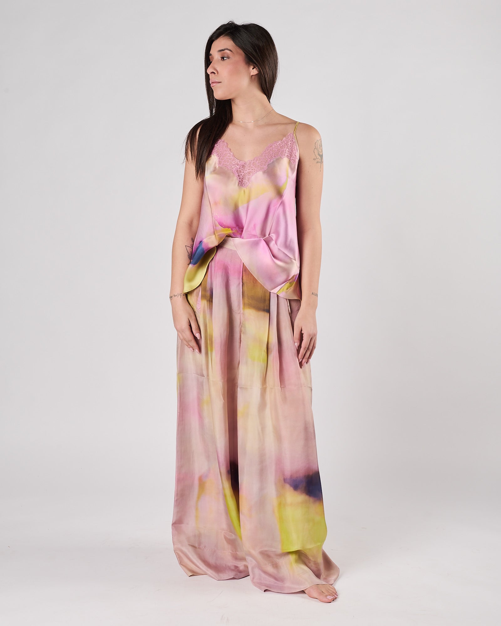 Camicia Mes Damoiselles multicolor con pizzo