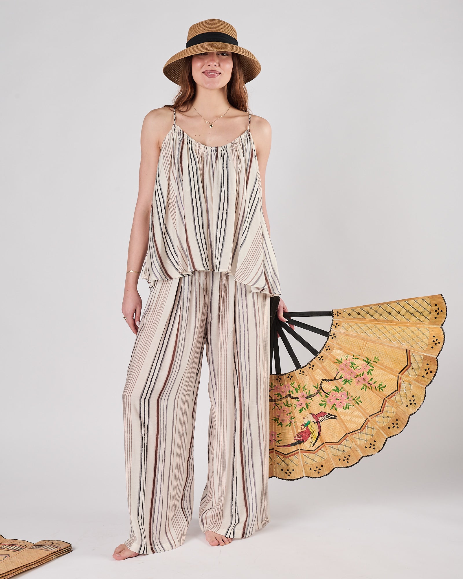 Pantalone Eleh fanatasia a righe morbido