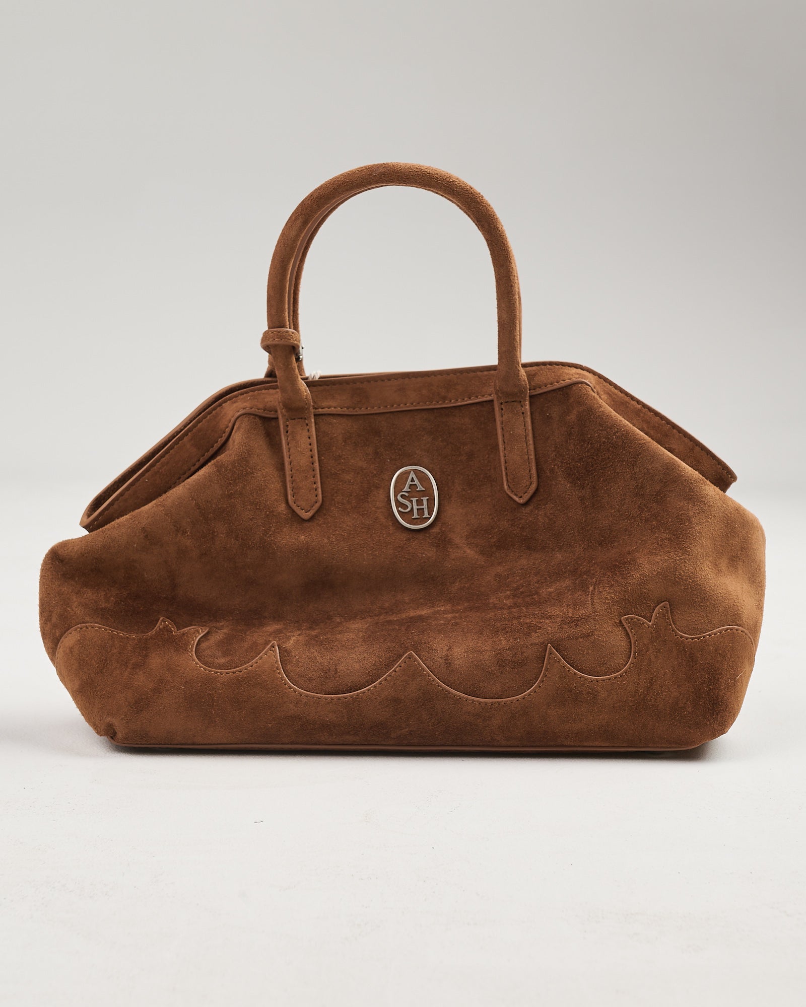 Borsa Ash in suede saddle