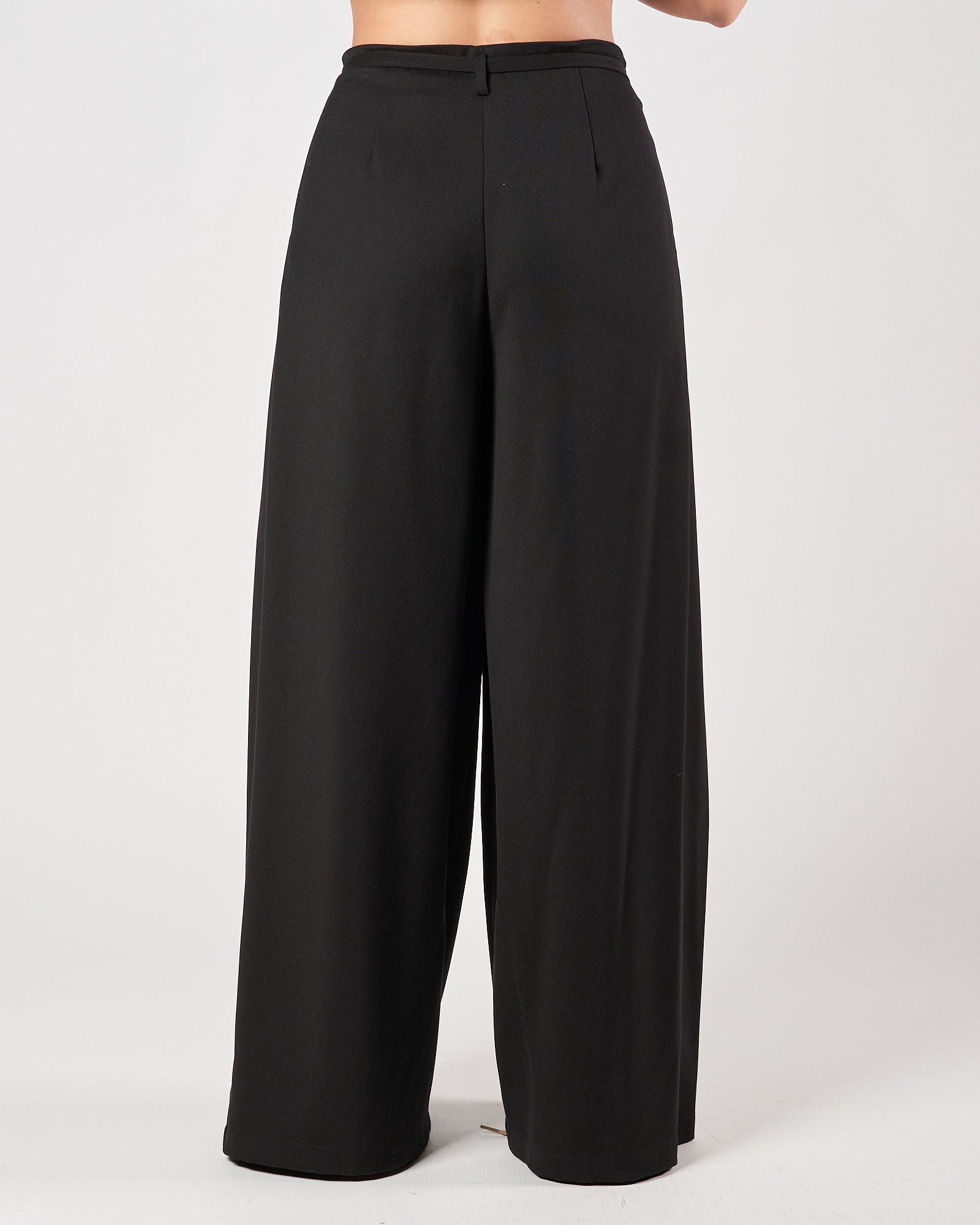 Pantalone Eleh largo con pannelli nero