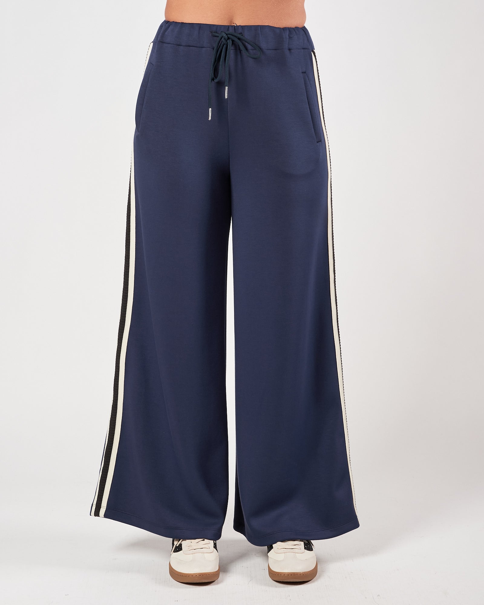Pantalone Marc Ellis in felpa morbido blu