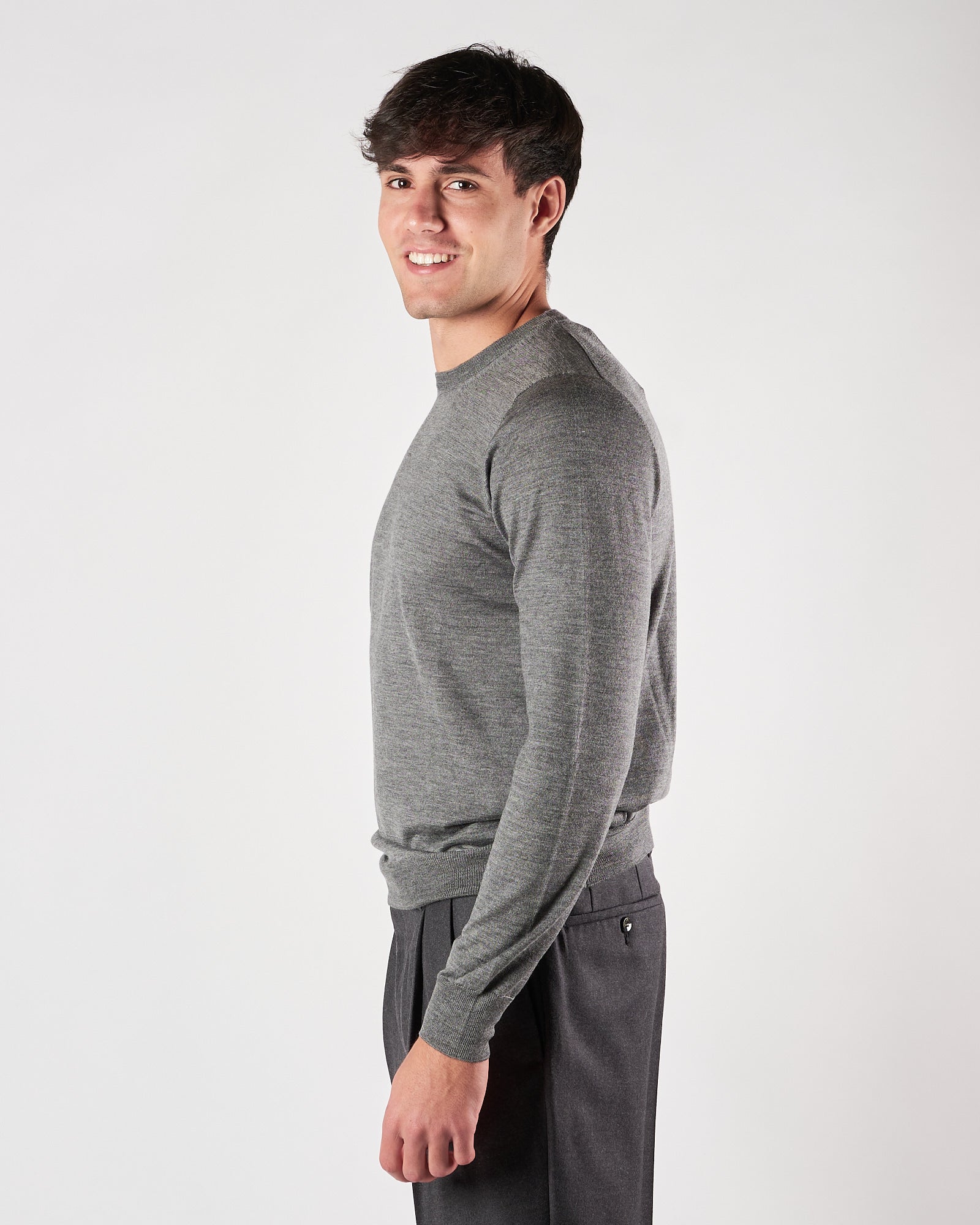 Maglia A|STORE girocollo grigio