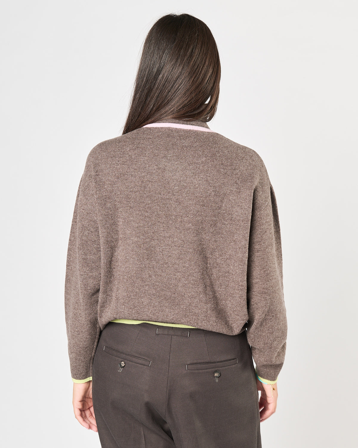 Maglia Since're Paris collo alto choco