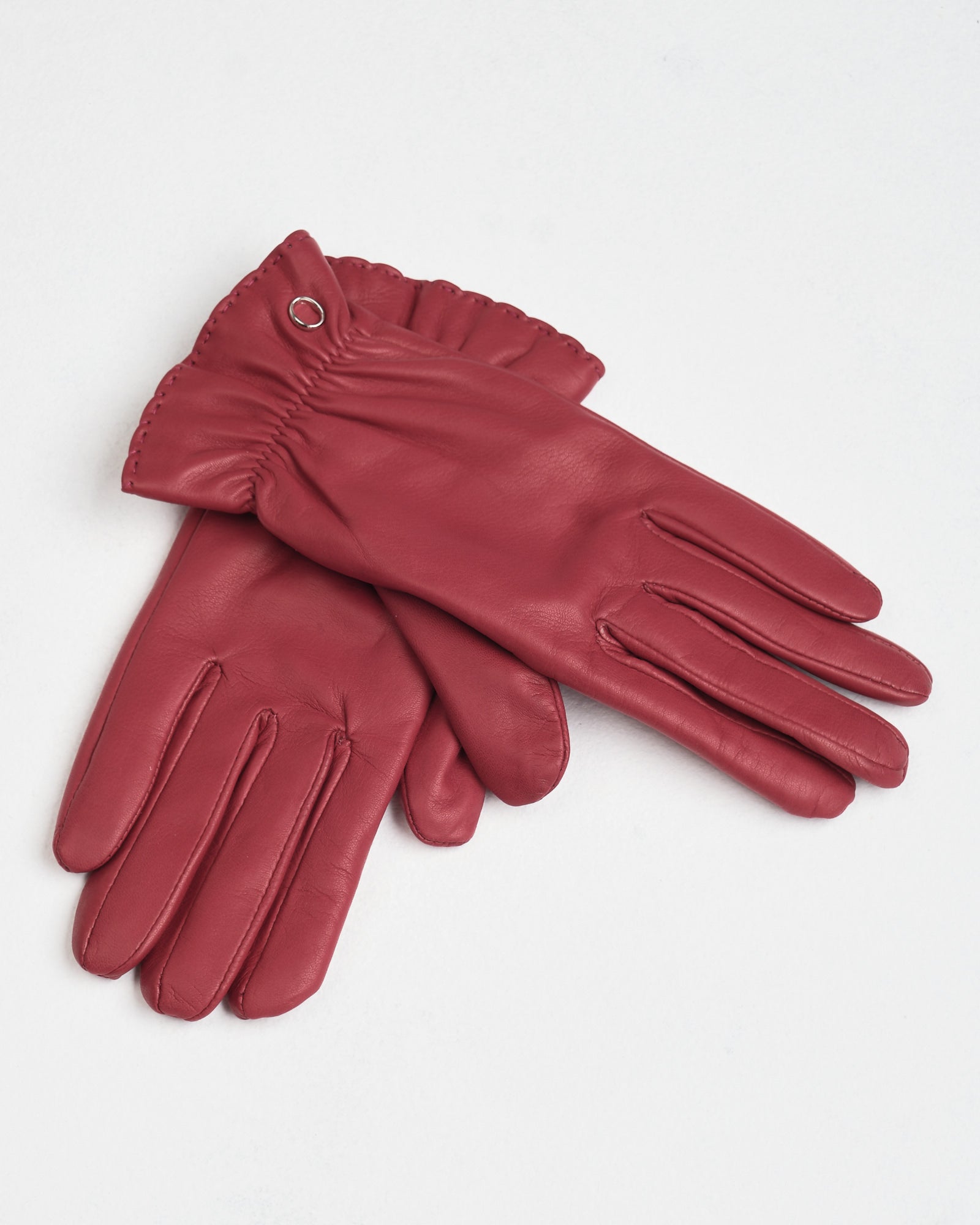 Guanti Orciani in nappa rossi