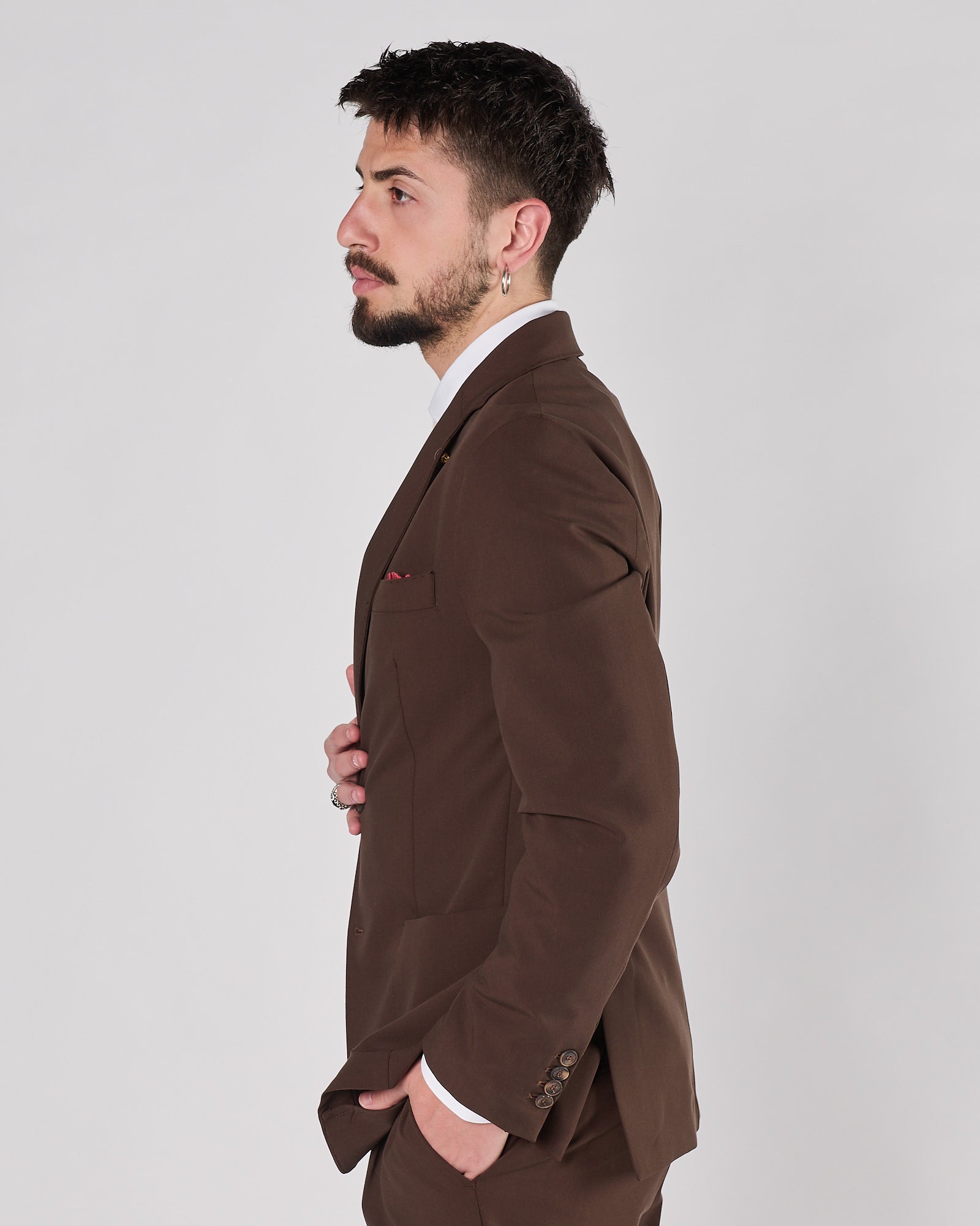 Giacca Enjoy in jersey cioccolato