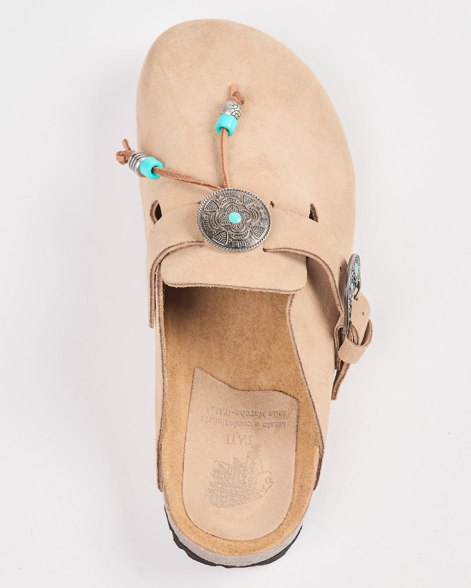 Ciabatta Taji in suede arena