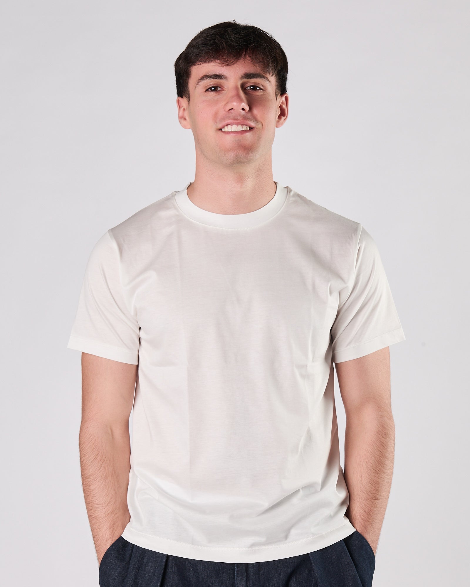 T-shirt Aimé regular tessuto modal panna