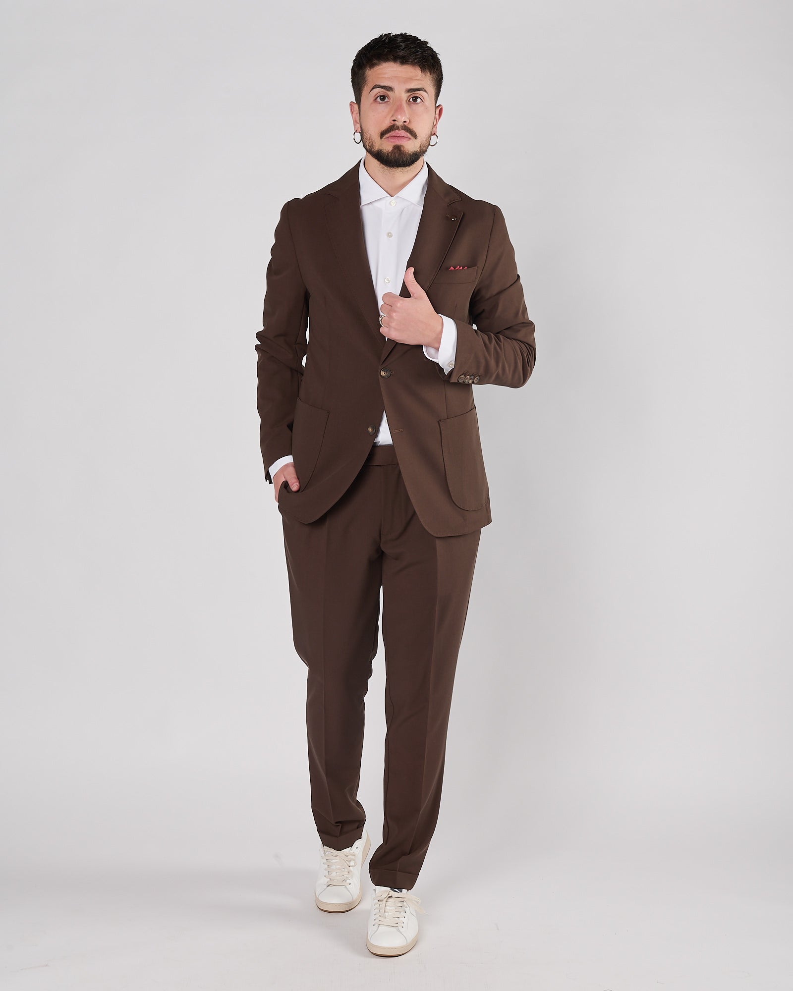 Giacca Enjoy in jersey cioccolato