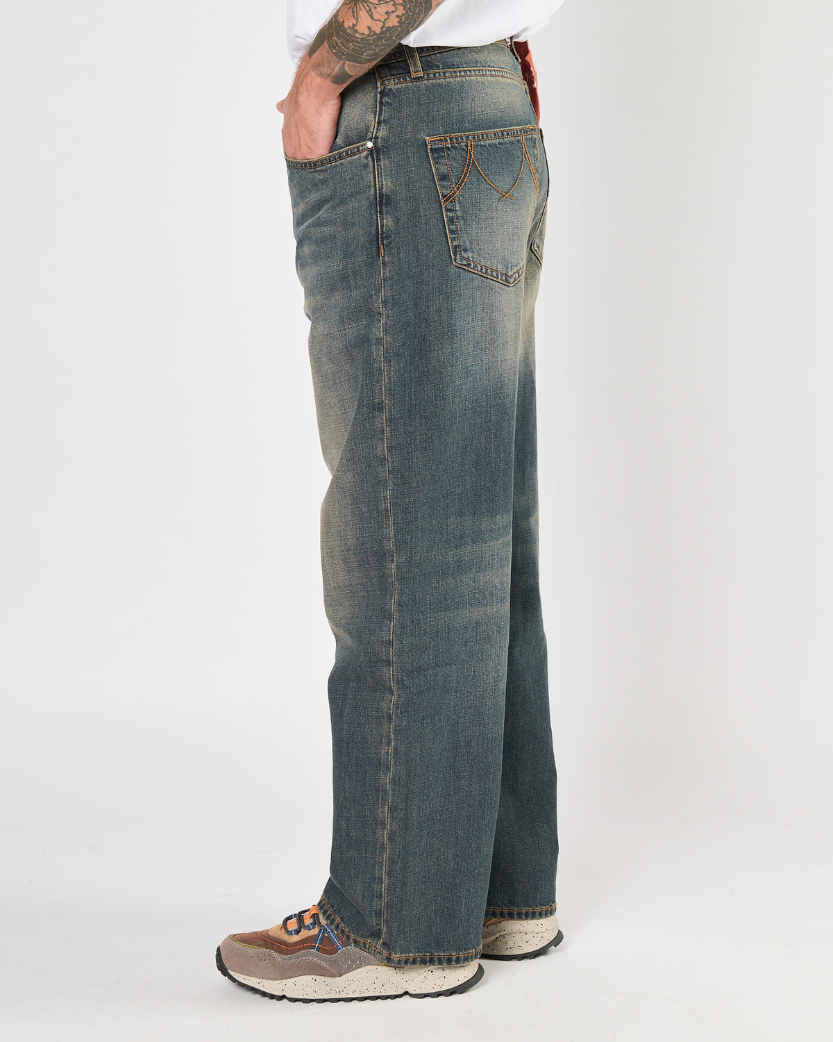 Jeans Telacruda baggy lavato