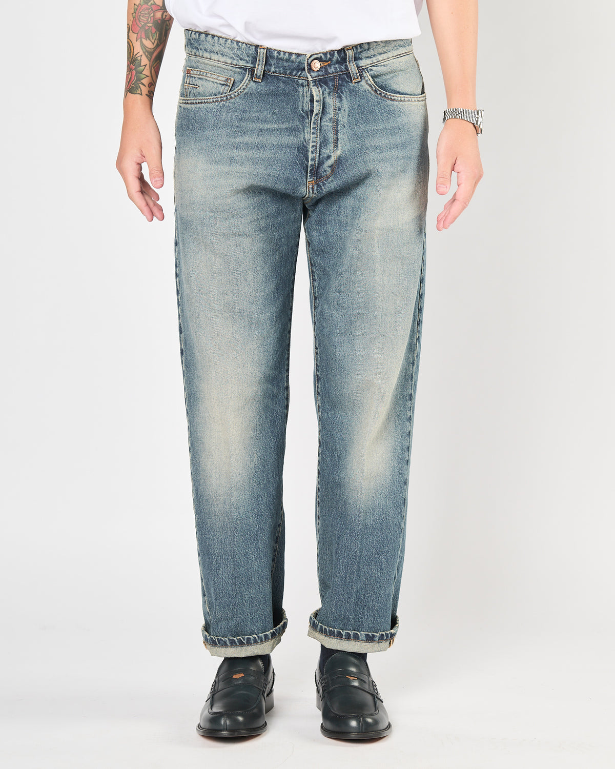 Jeans Officina36 morbido blu lavato