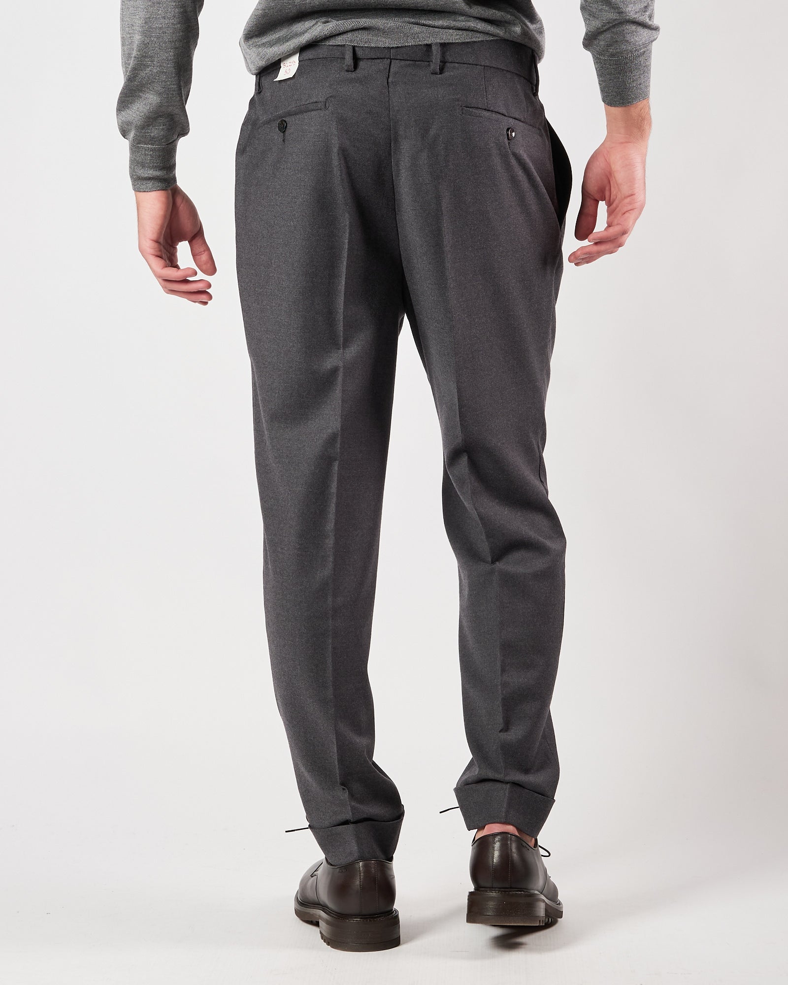 Pantalone Lbm1911 doppia pence grigio