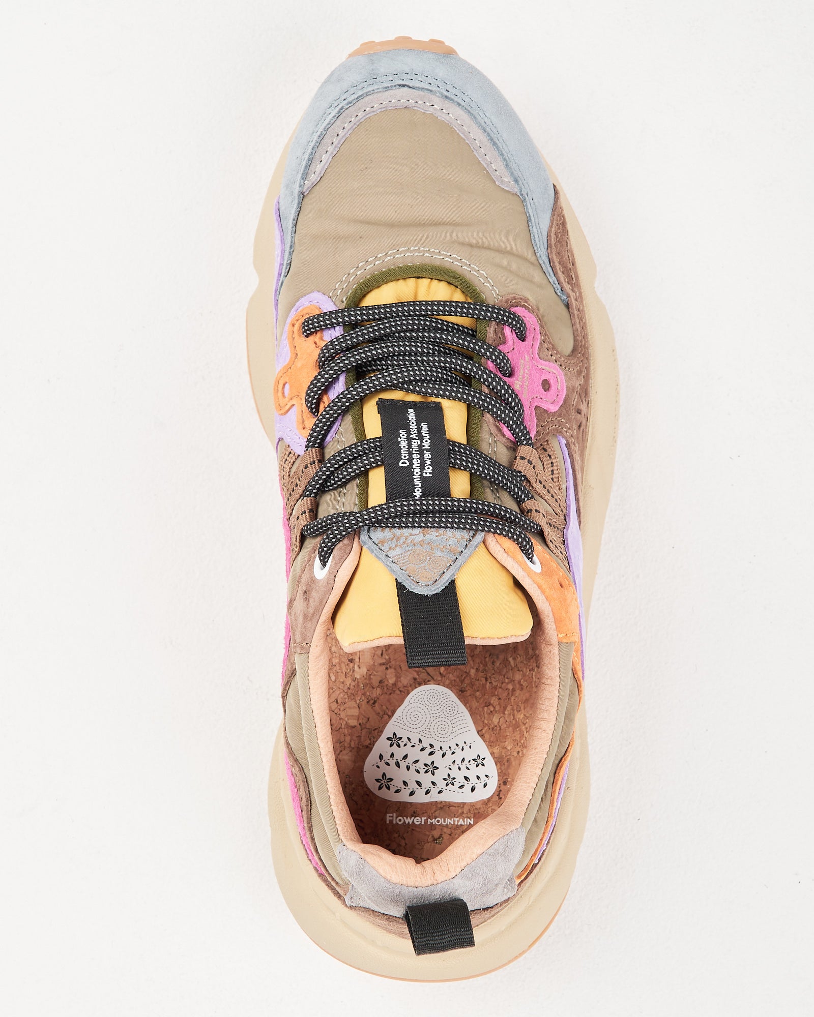 Sneaker Flower Mountain Kaki-Multi