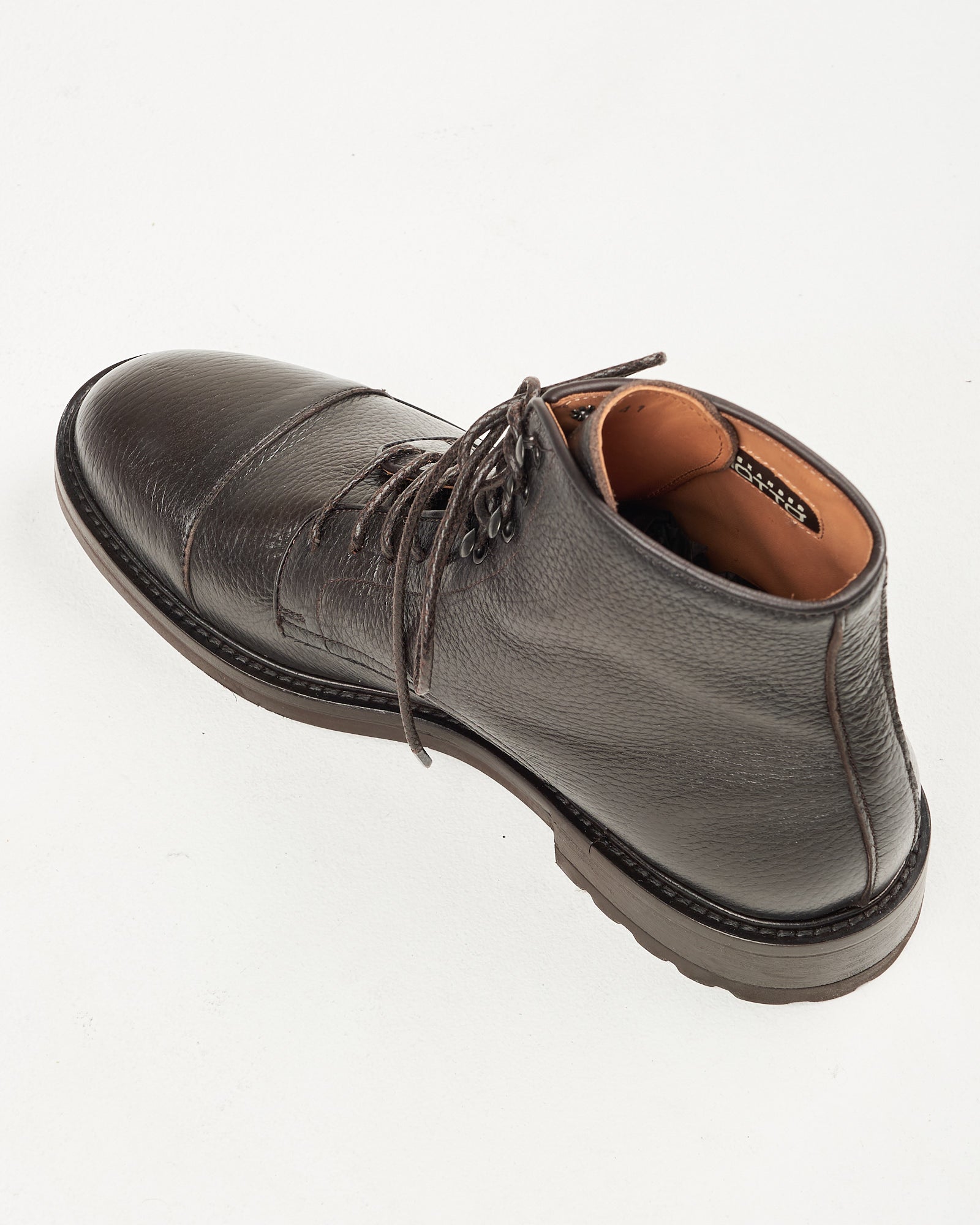 Tronchetto Alexander Hotto in pelle moro