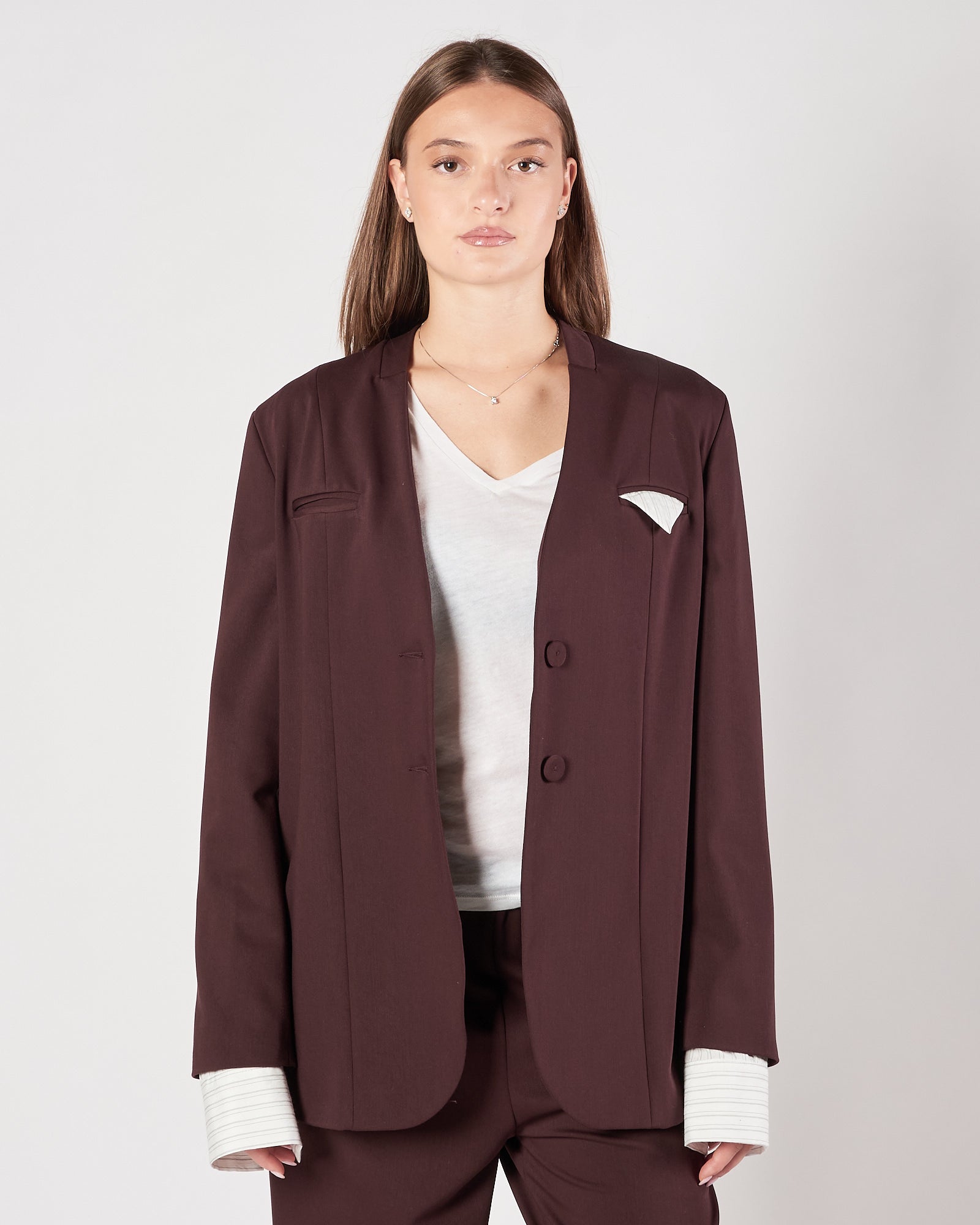 Giacca Marc Ellis over bordeaux