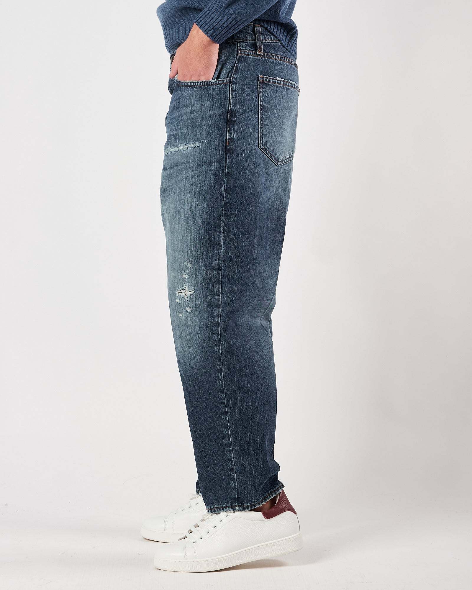 Jeans Bonheur over blu lavato