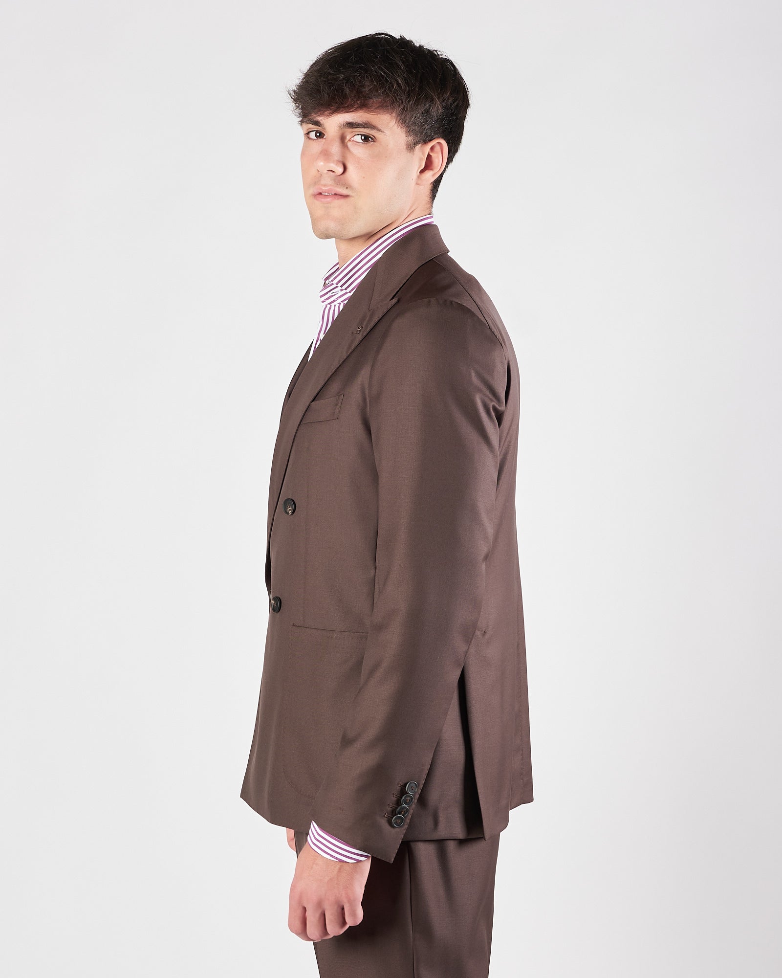 Abito Tagliatore doppio petto quattro bottoni moro