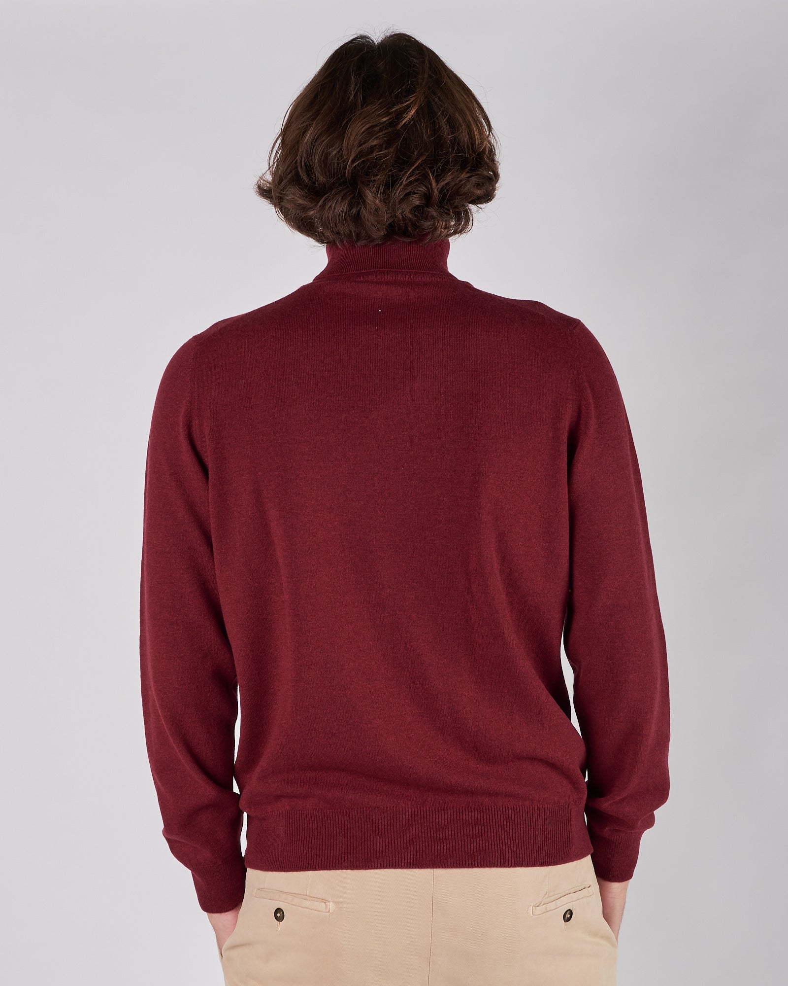 Maglia A|STORE dolcevita bordeaux