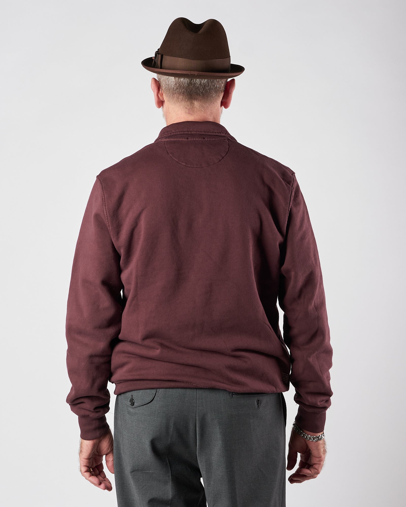 Felpa In The Box polo prugna con zip