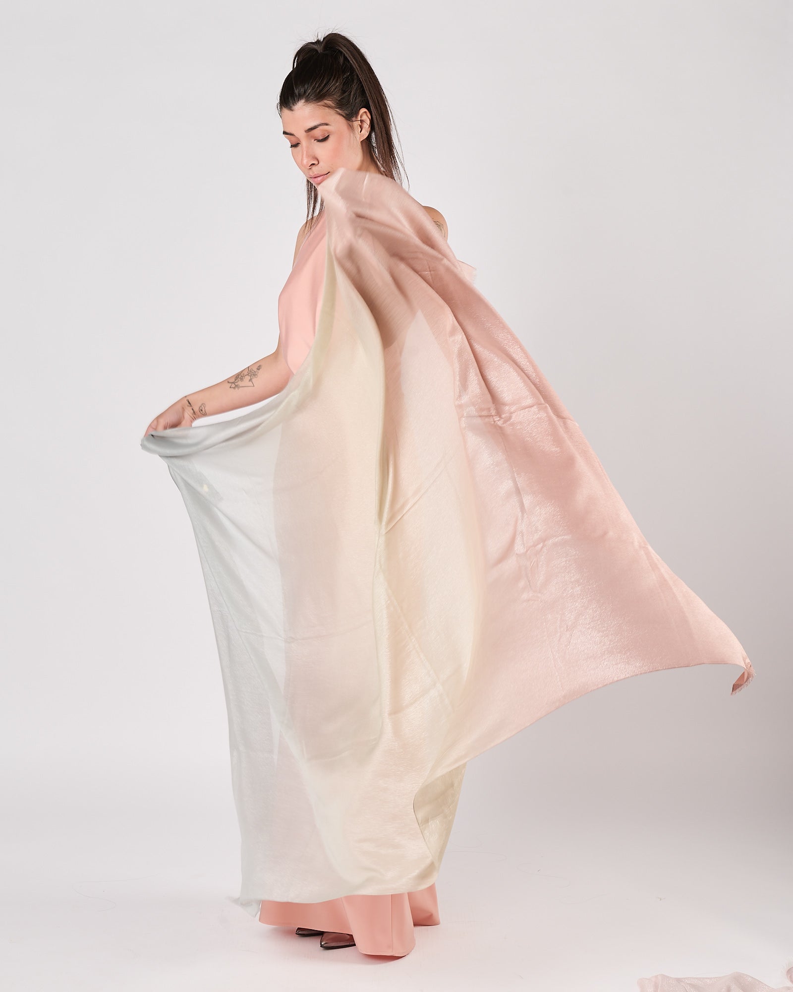 Sciarpa D'Aniello multi color trama lurex