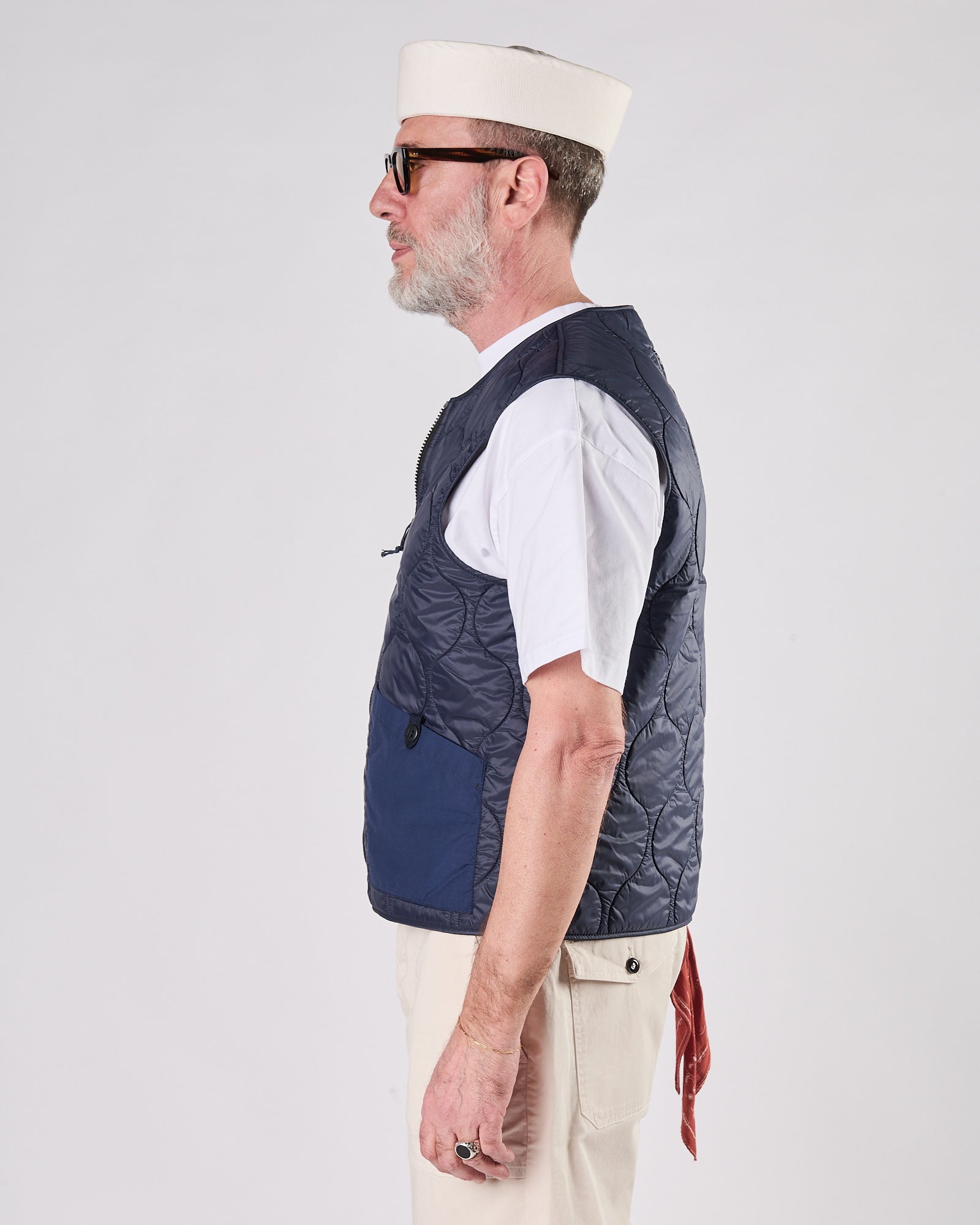 Gilet Manifatture ceccarelli trapuntato blu