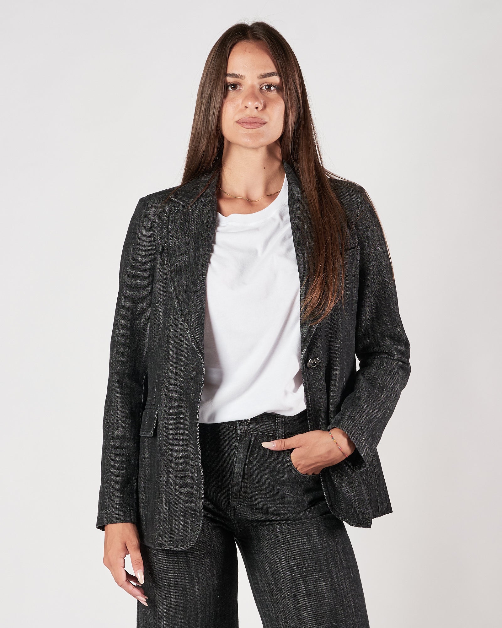 Giacca Shaft denim japan black