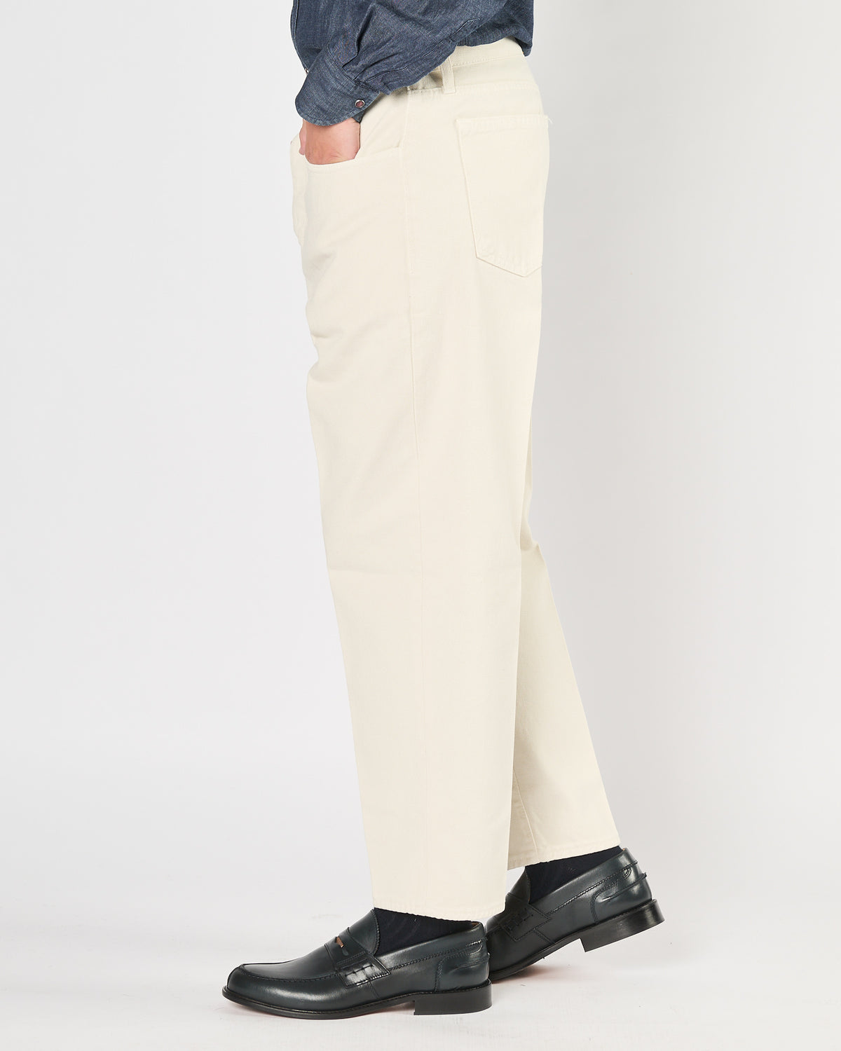 Pantalone Bonheur morbido panna