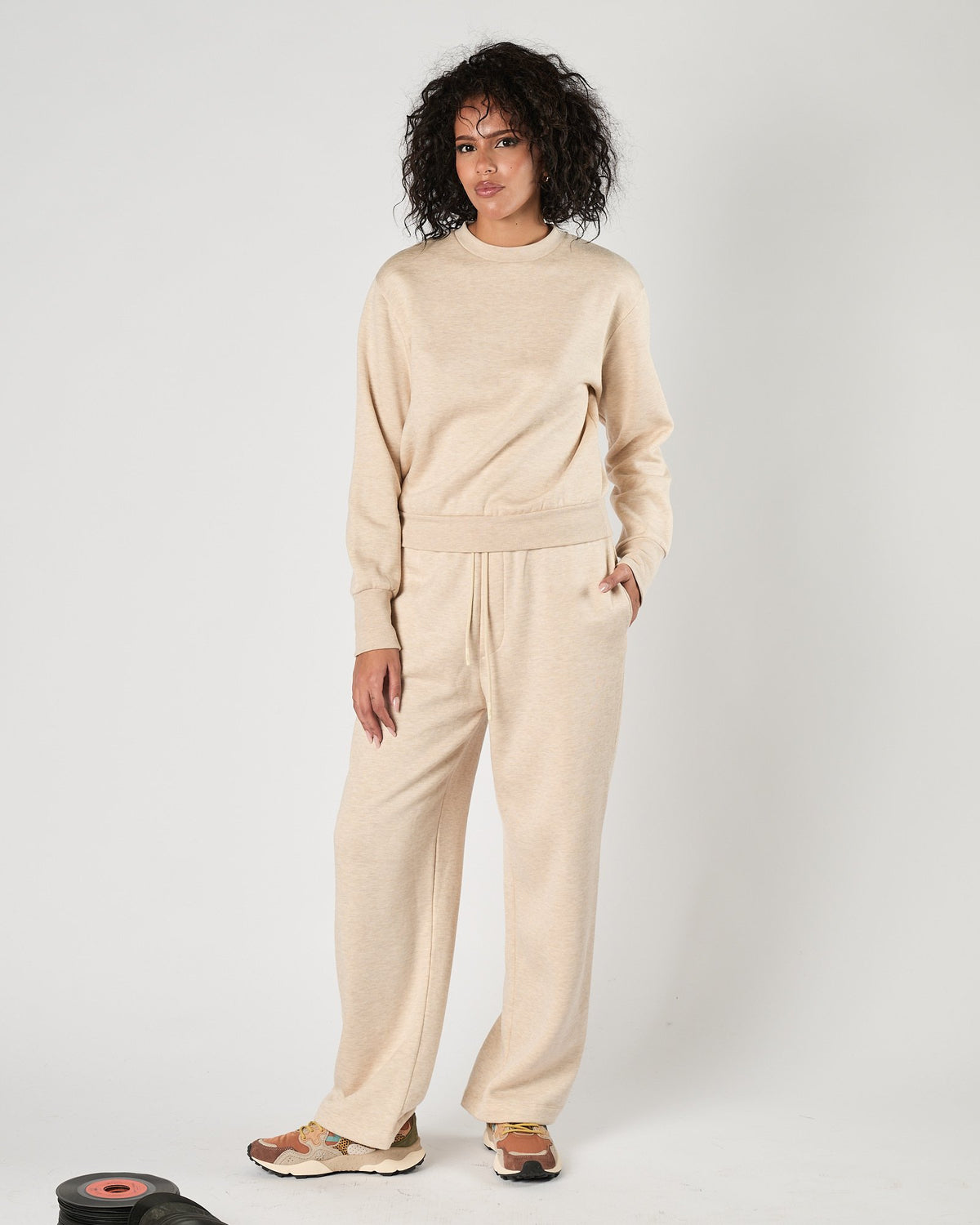 Pantalone Woc tuta largo avorio
