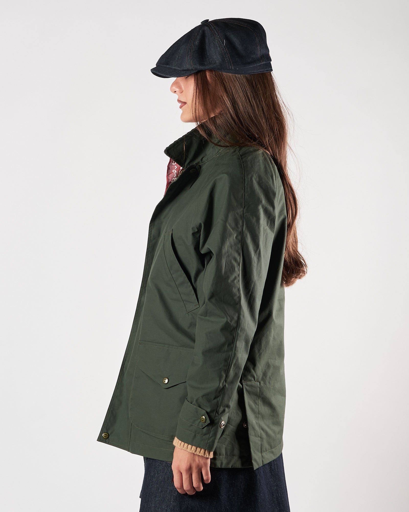 Giaccone Manifatture Ceccarelli verde cerato