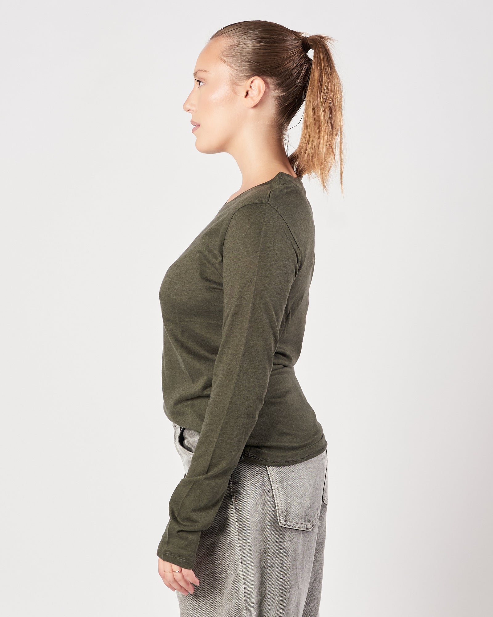 Maglia Majestic girocollo verde