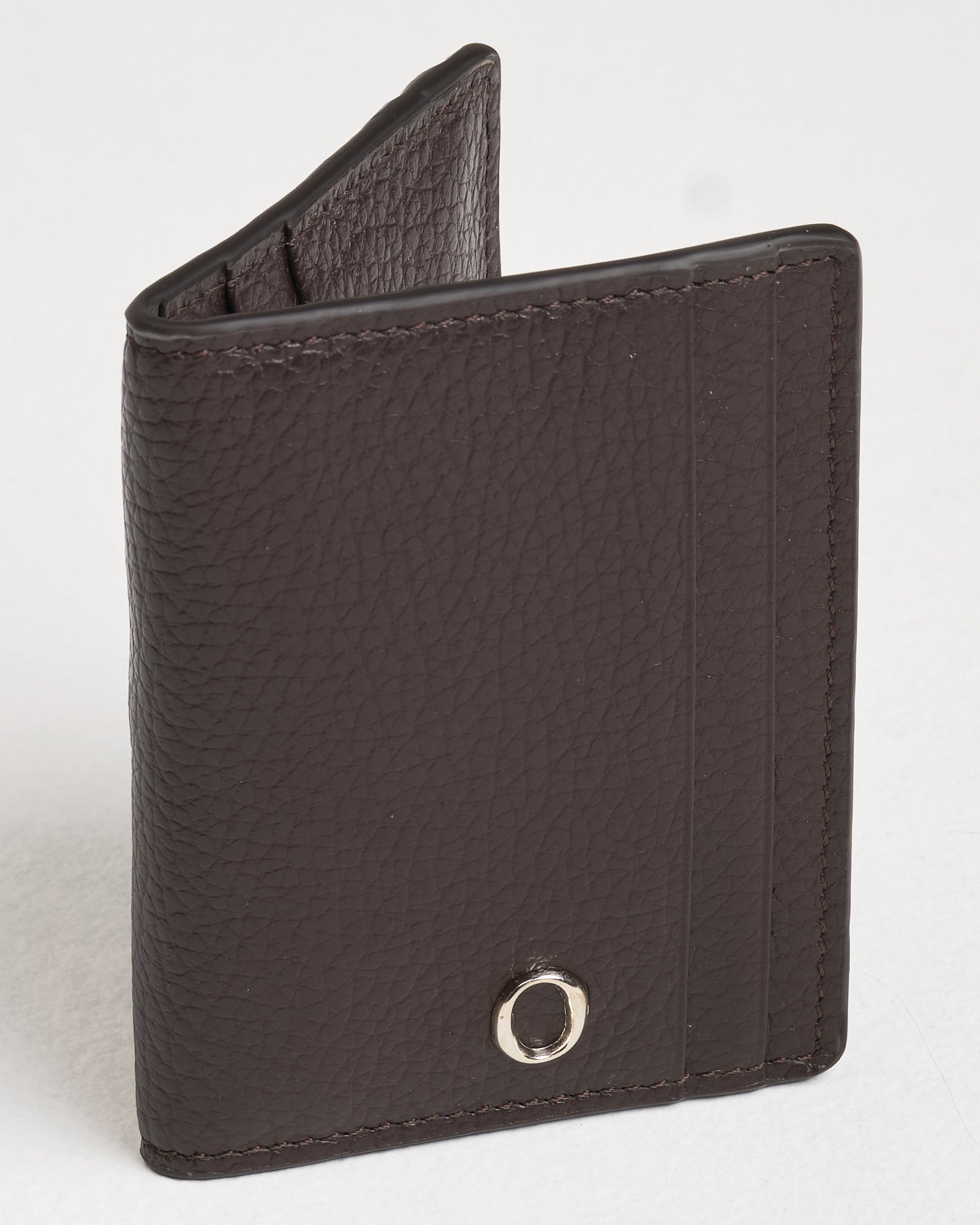 Portacarte Orciani ebano in pelle