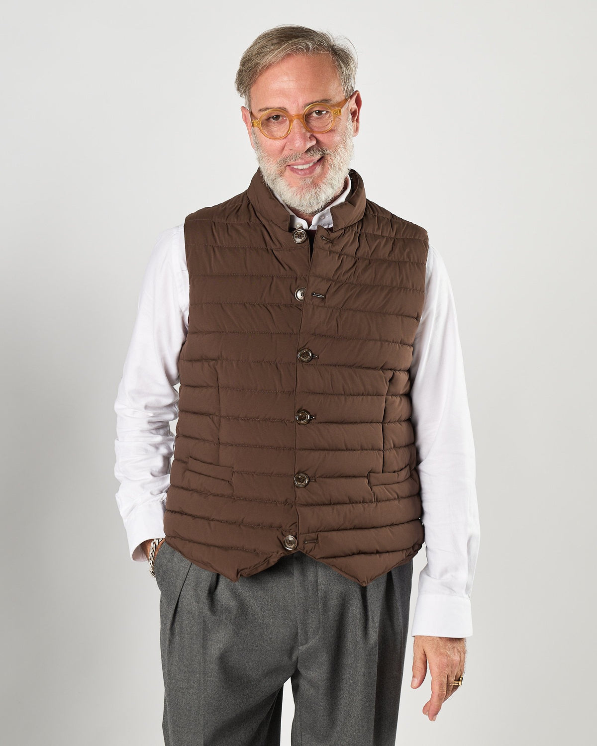 Gilet Onthebund trapuntato moro