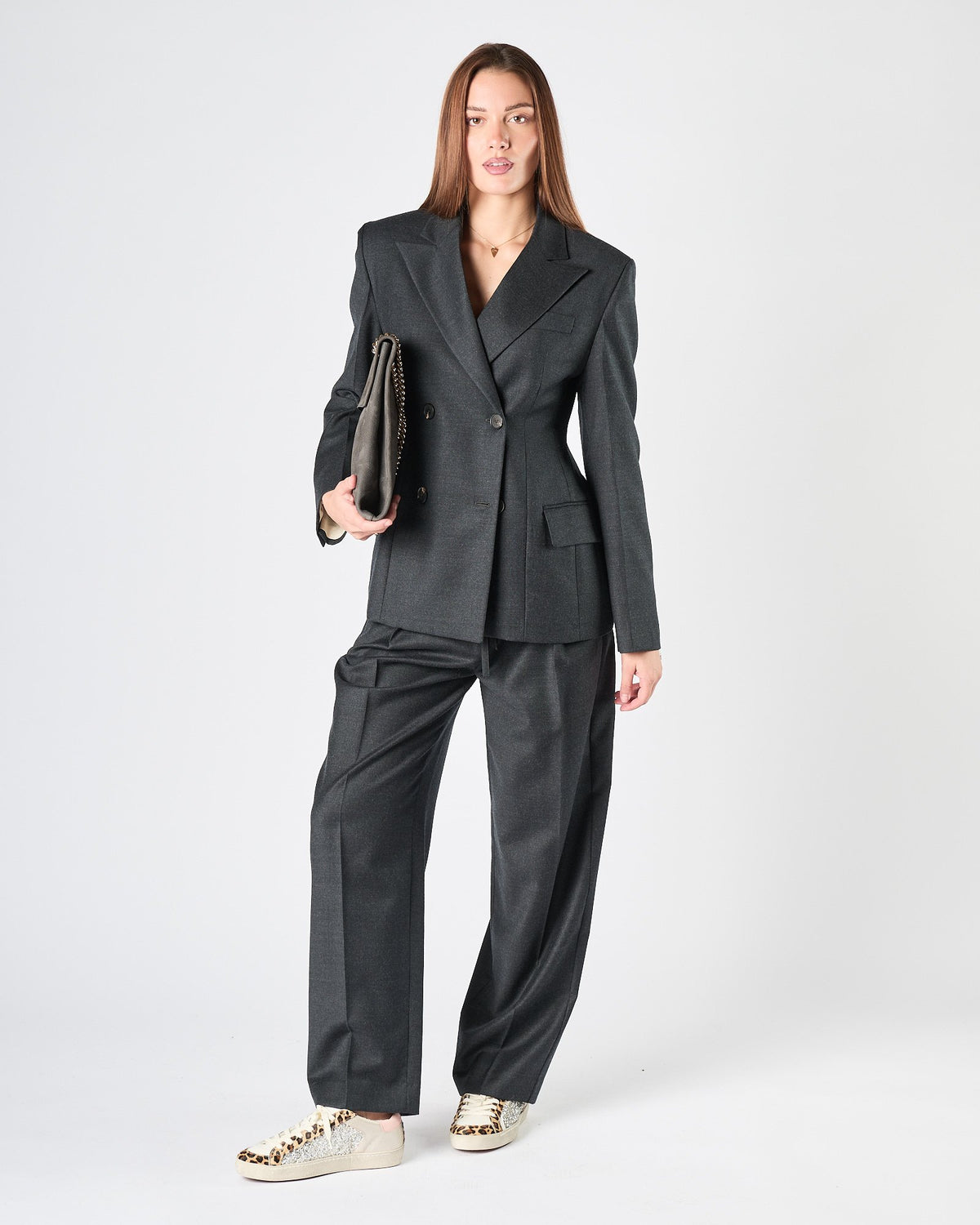 Pantalone Tela9 con pence carbone