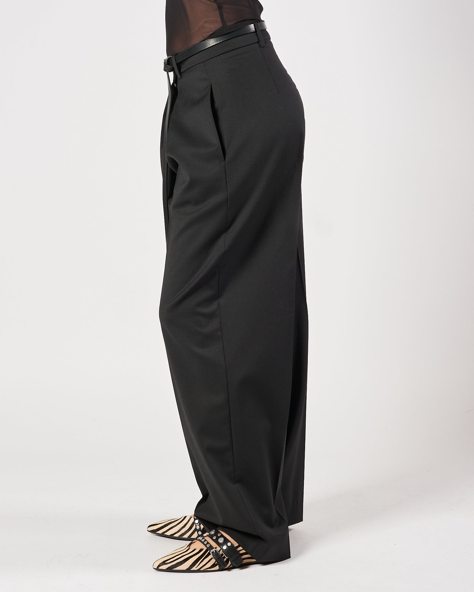 Pantalone Tela9 con pences nero