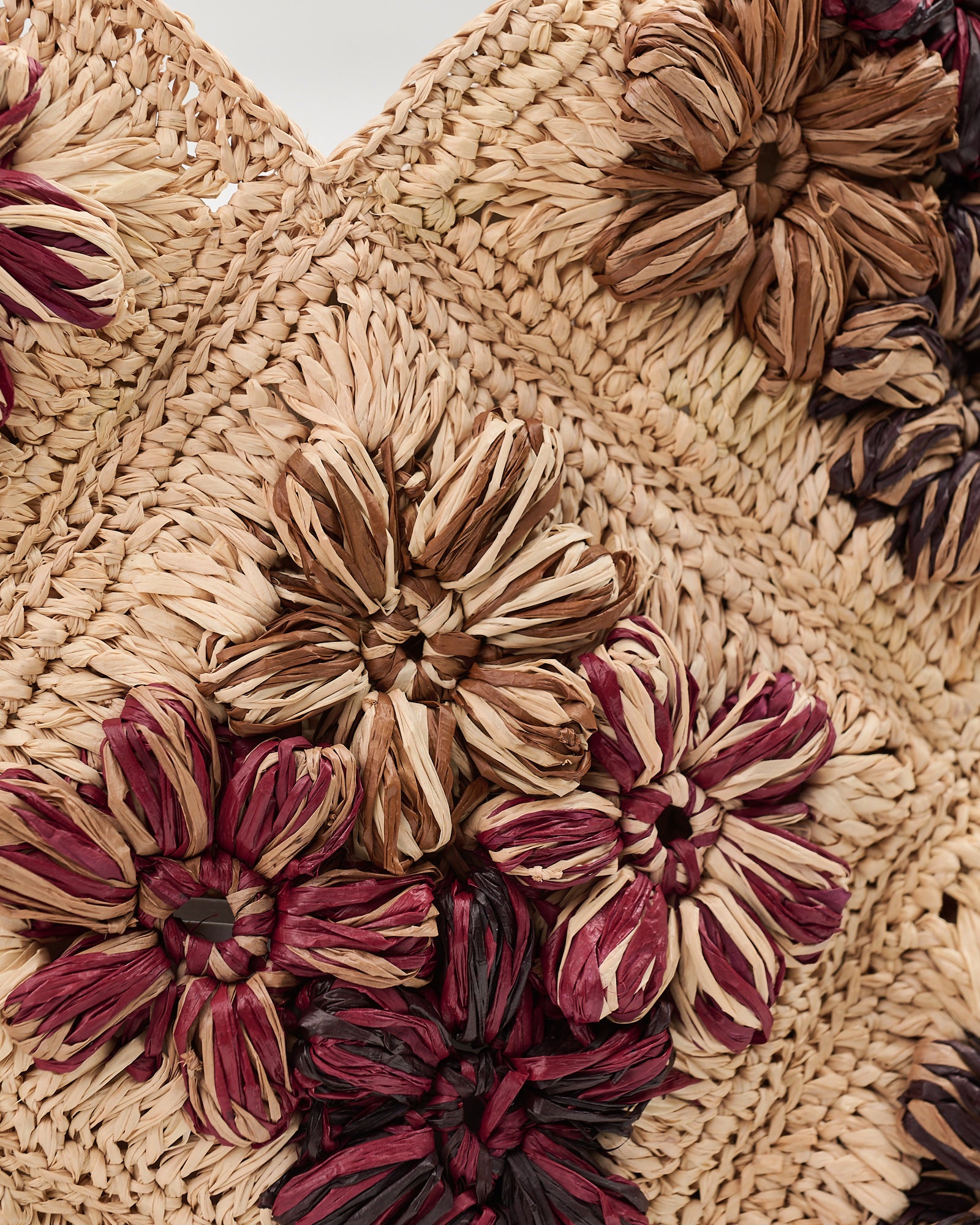 Borsa Afar in rafia multicolor