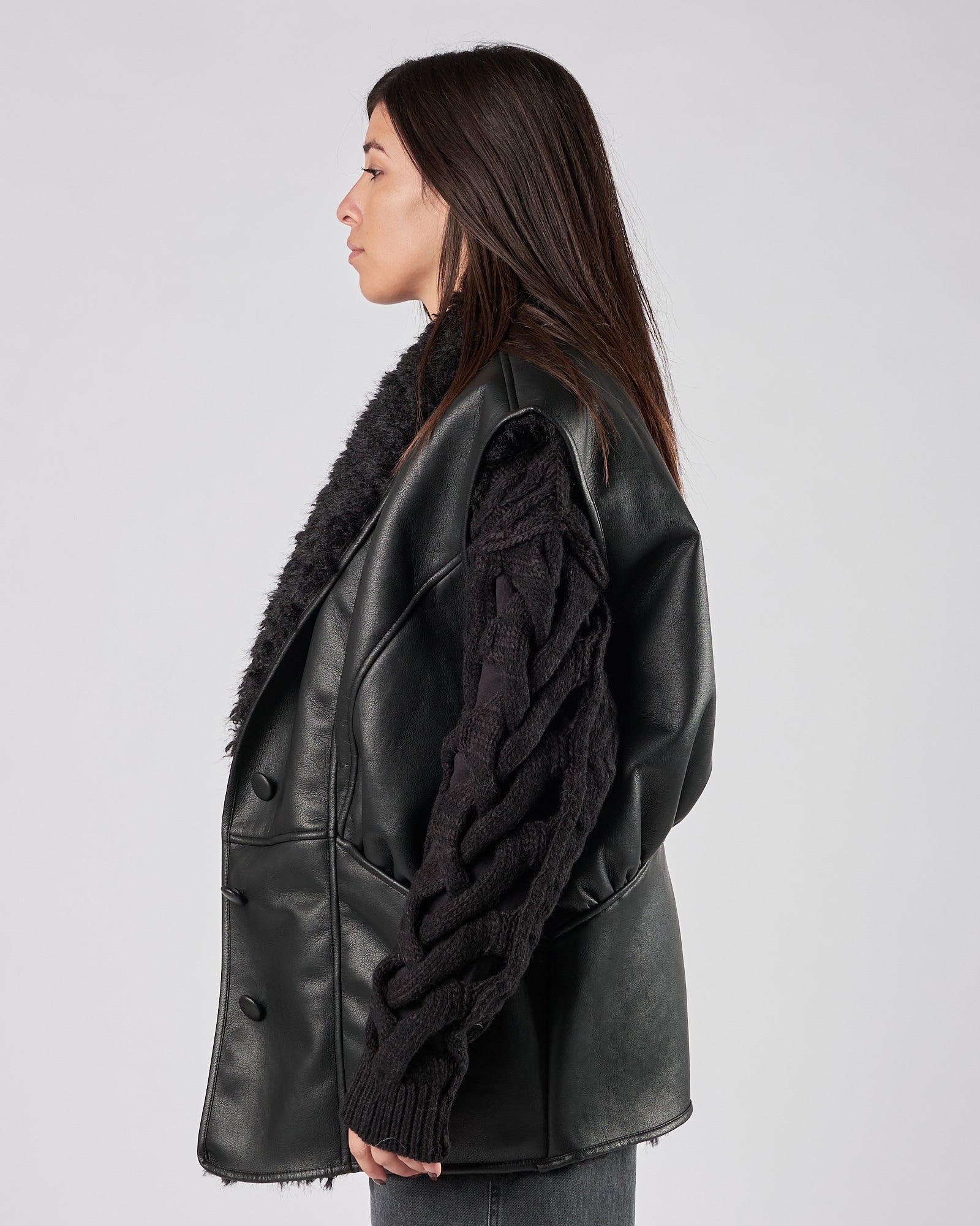 Ecomontone Weili Zheng smanicato nero