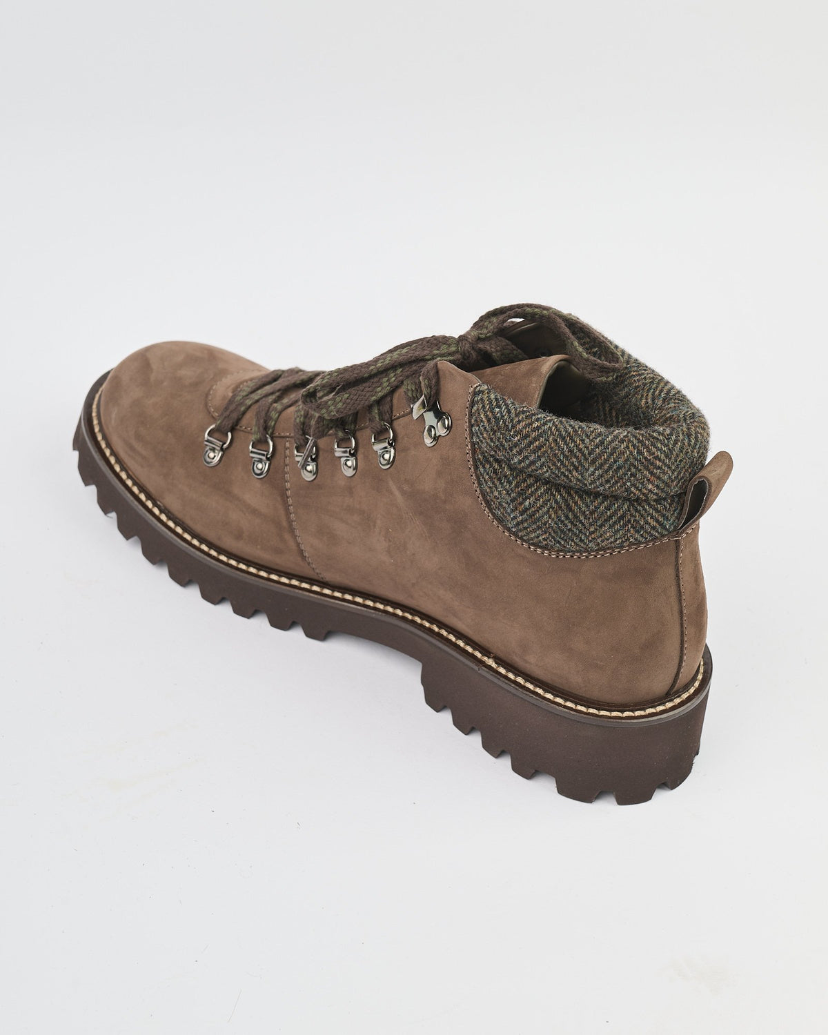 Scarpa Gran Sasso in pelle scamosciata marrone scuro