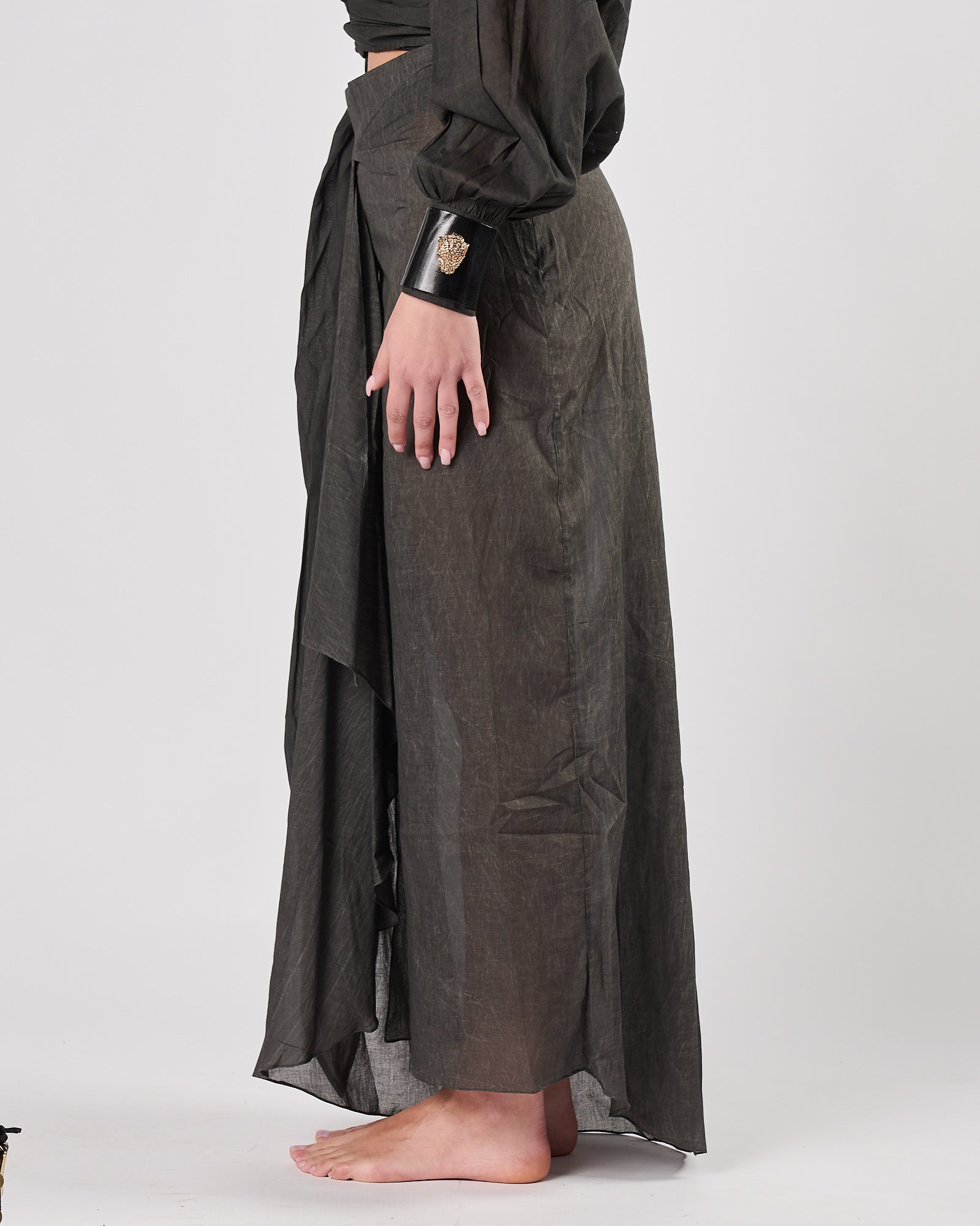 Gonna Mes Damoiselles drappeppiaga nera