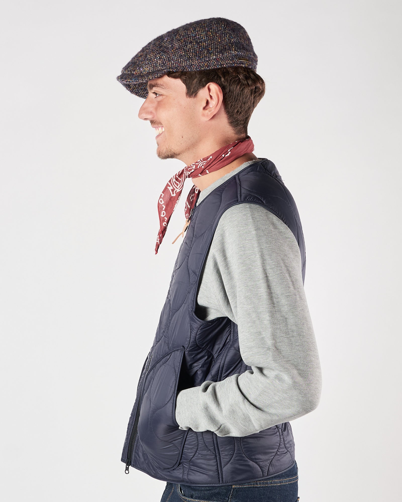 Gilet Manifatture Ceccarelli trapuntato blu