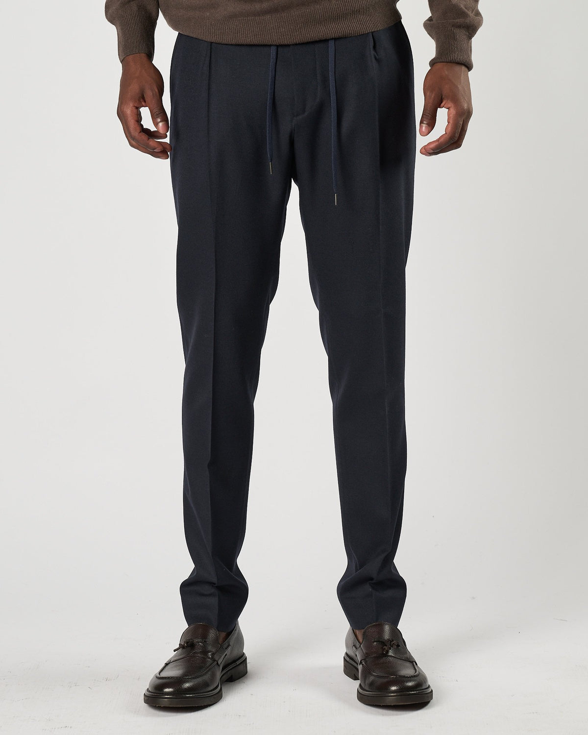 Pantalone A|STORE in flanella blu