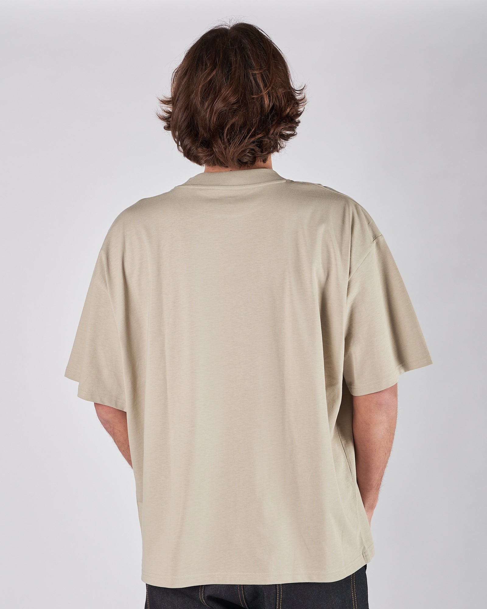 T-shirt A|STORE over con stampa in cotone organico