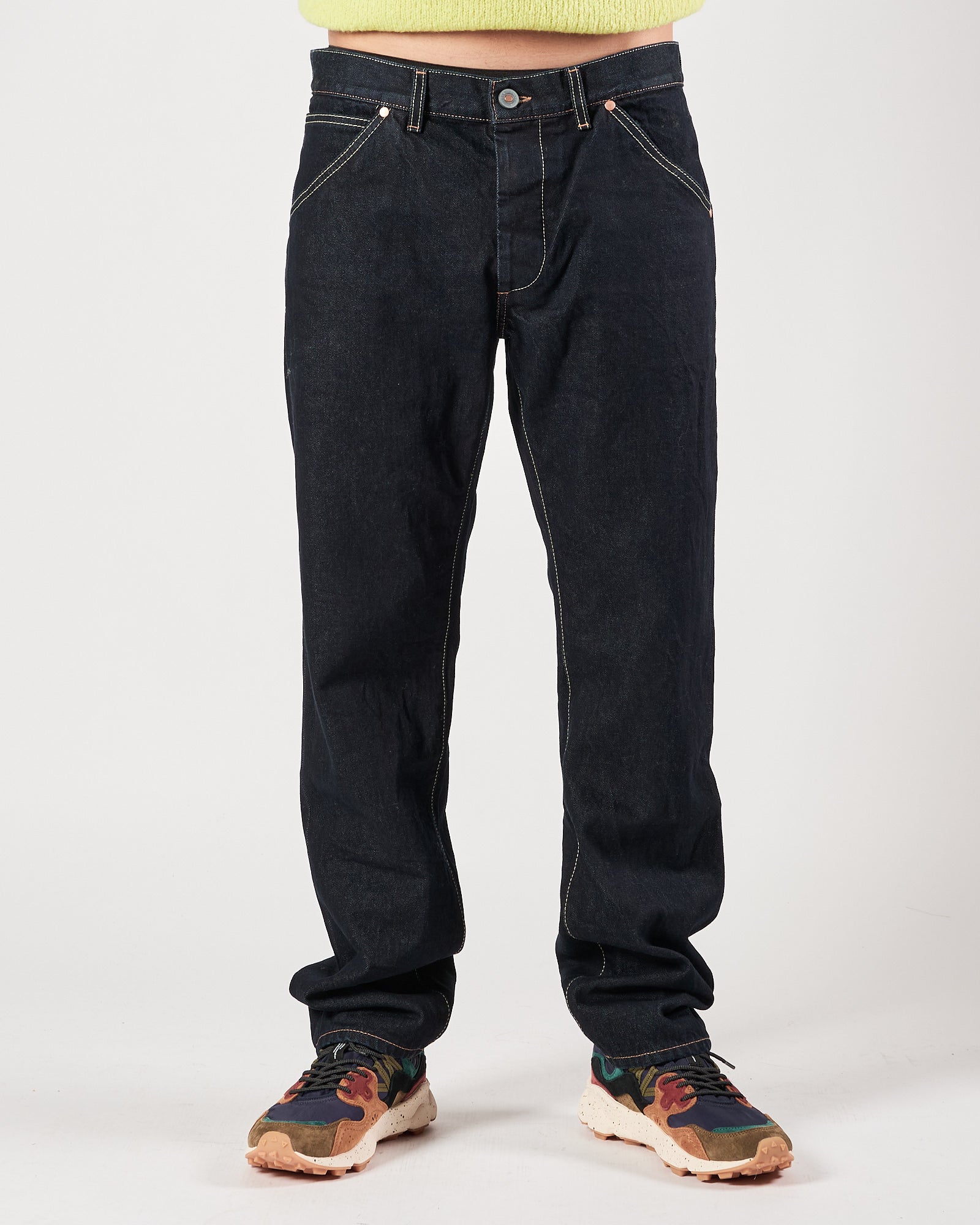 Jeans Tela Genova largo blu fondo 20