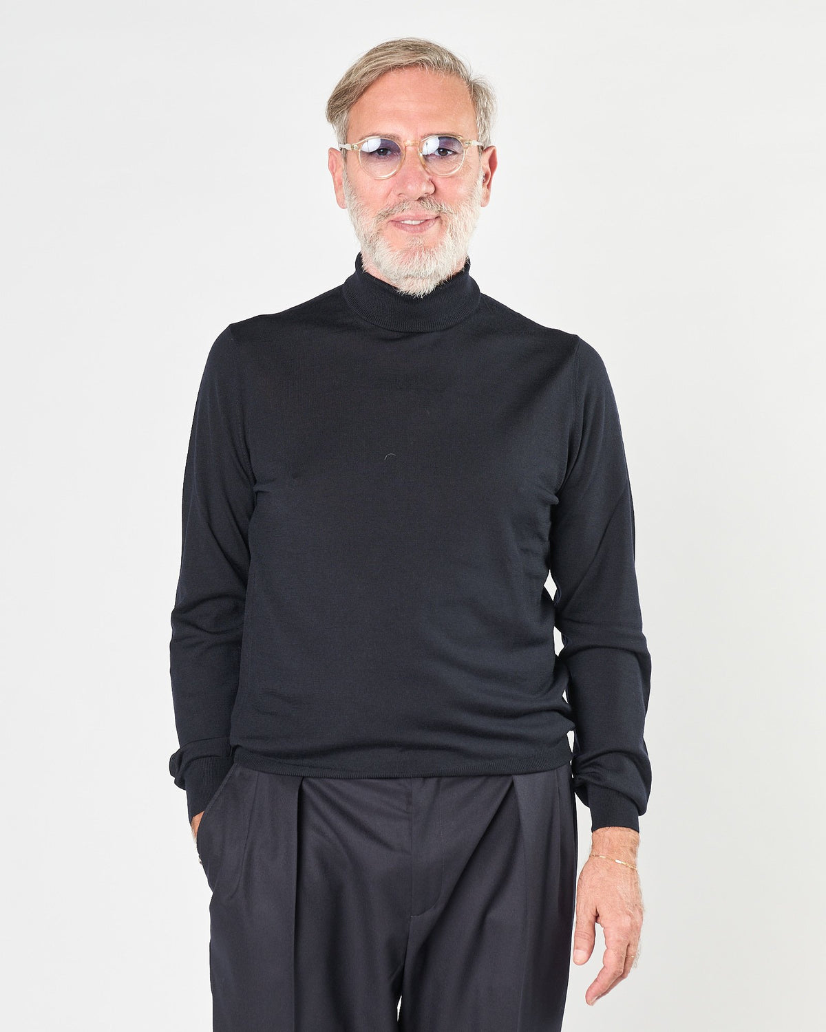 Maglia A|STORE dolcevita blu