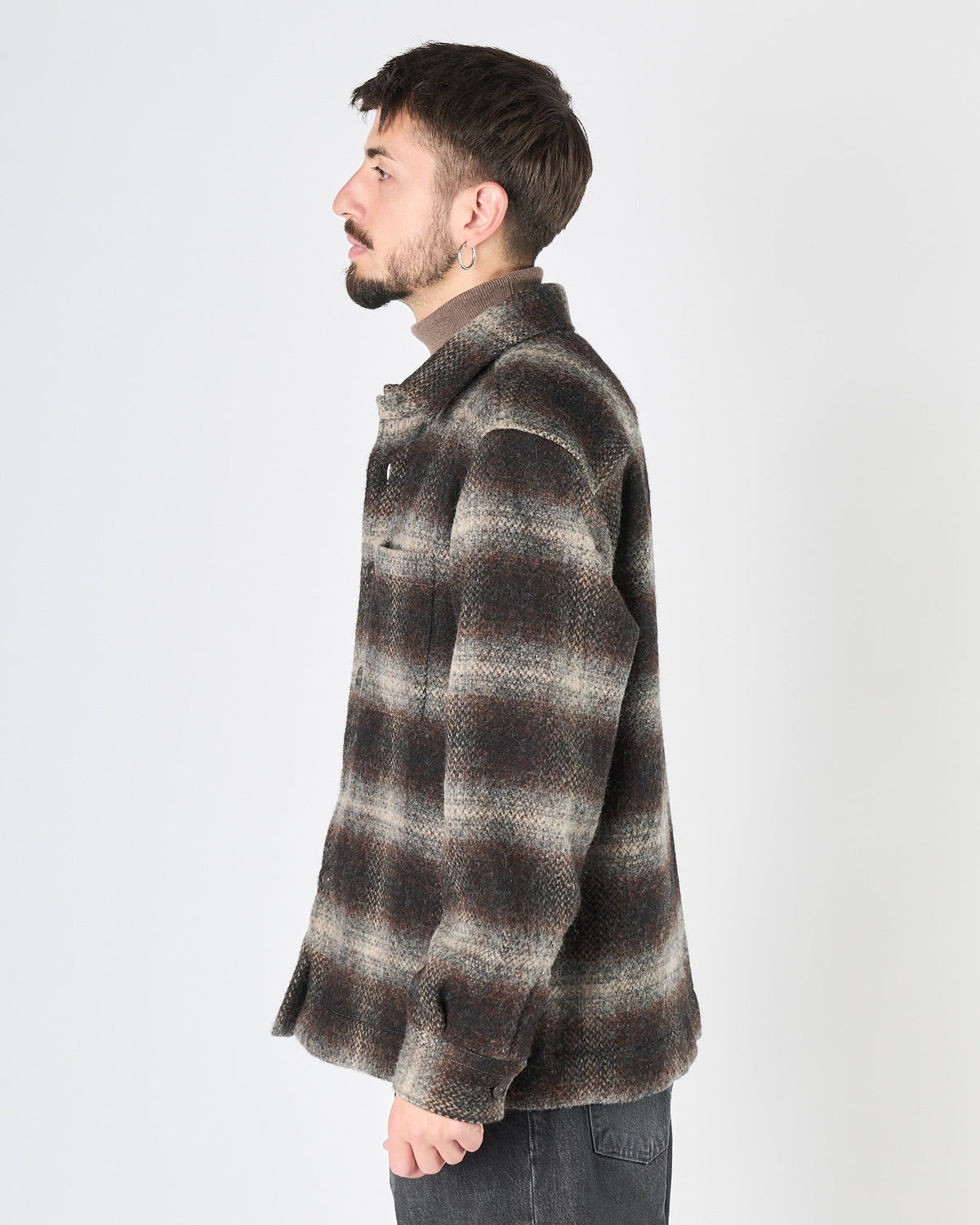 Giacca camicia Xacus check sfumato multicolor